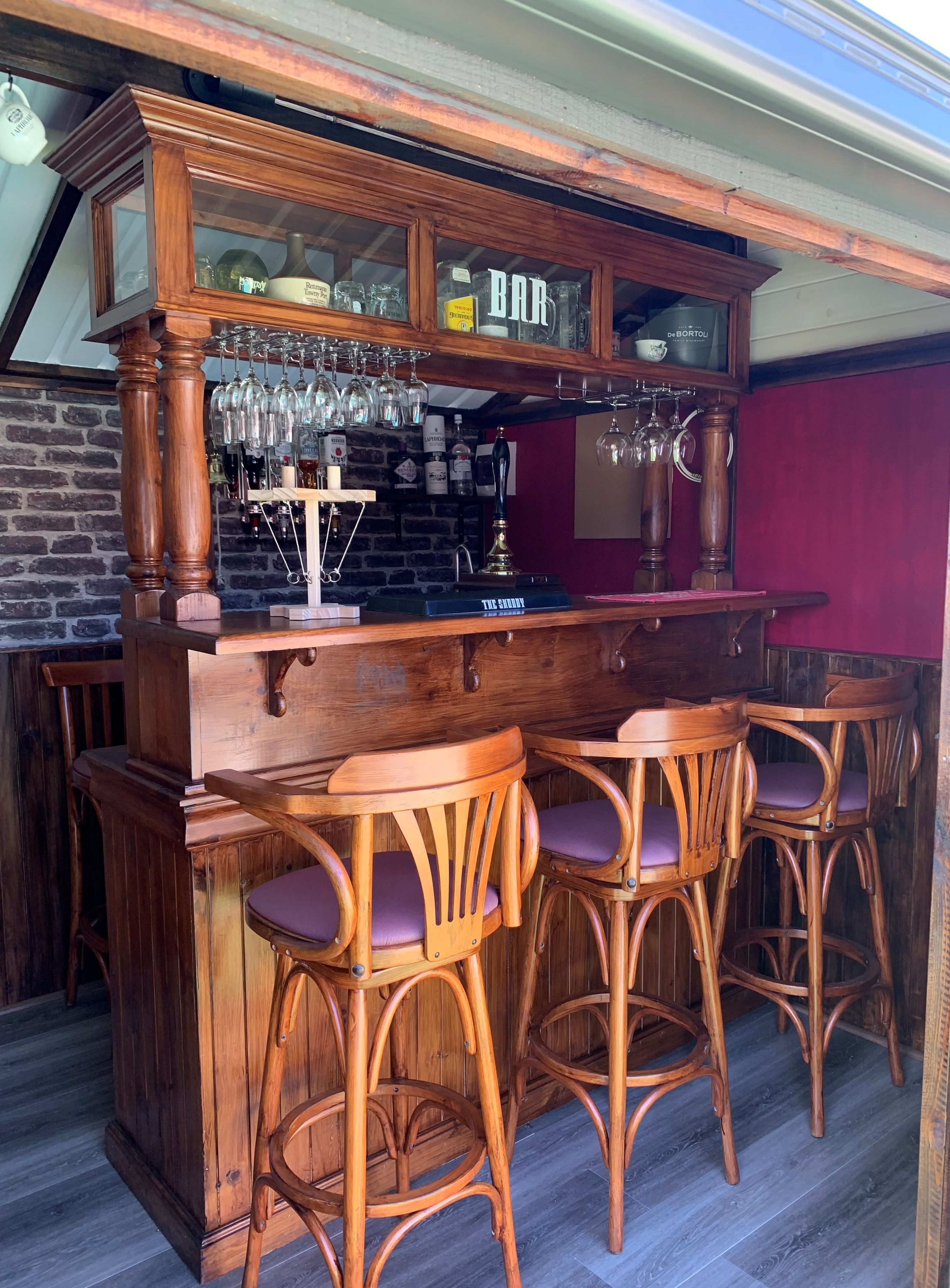 Backyard English pub custom made from sh... Bunnings community