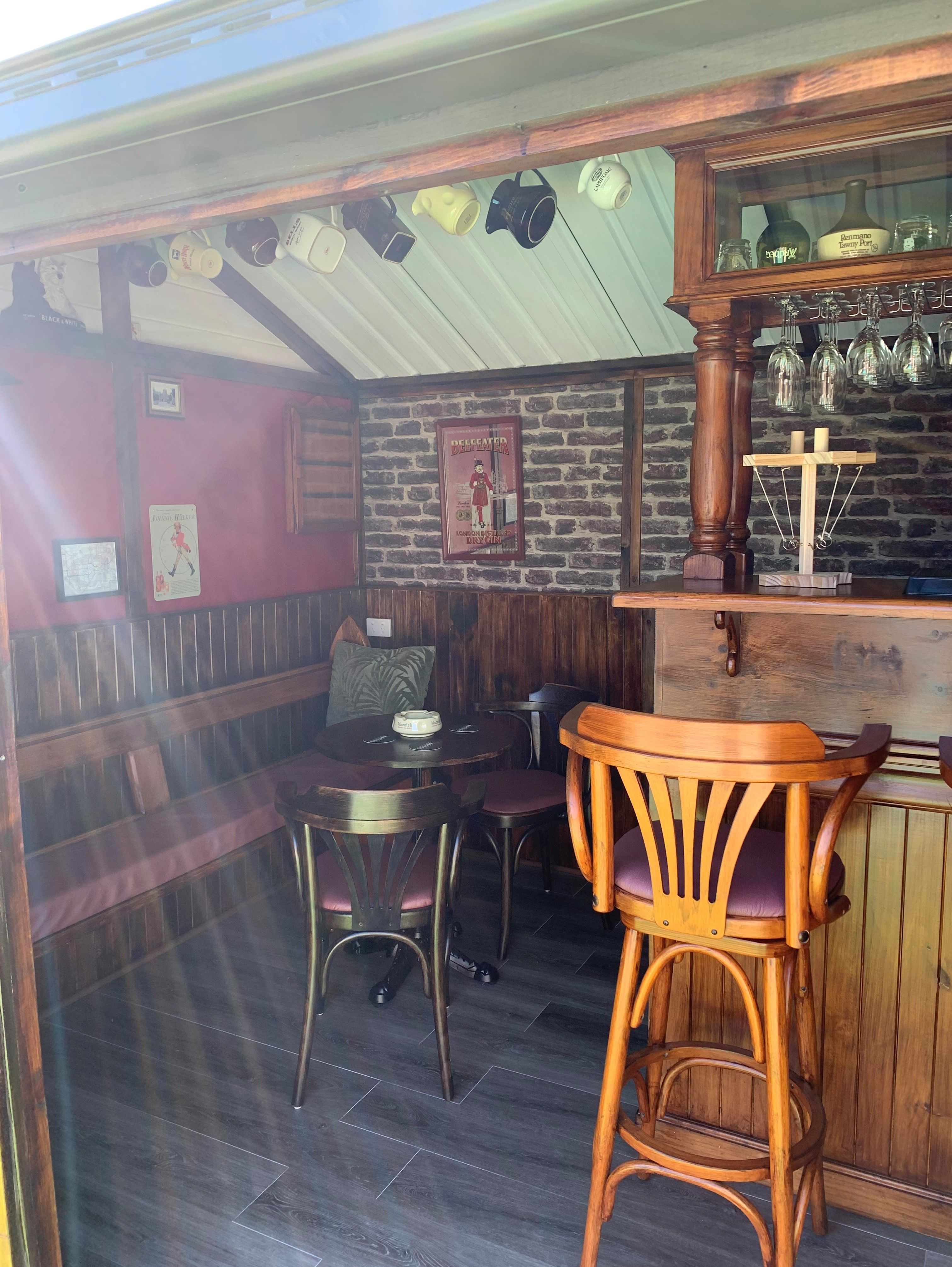 Backyard English pub custom made from sh... Bunnings community