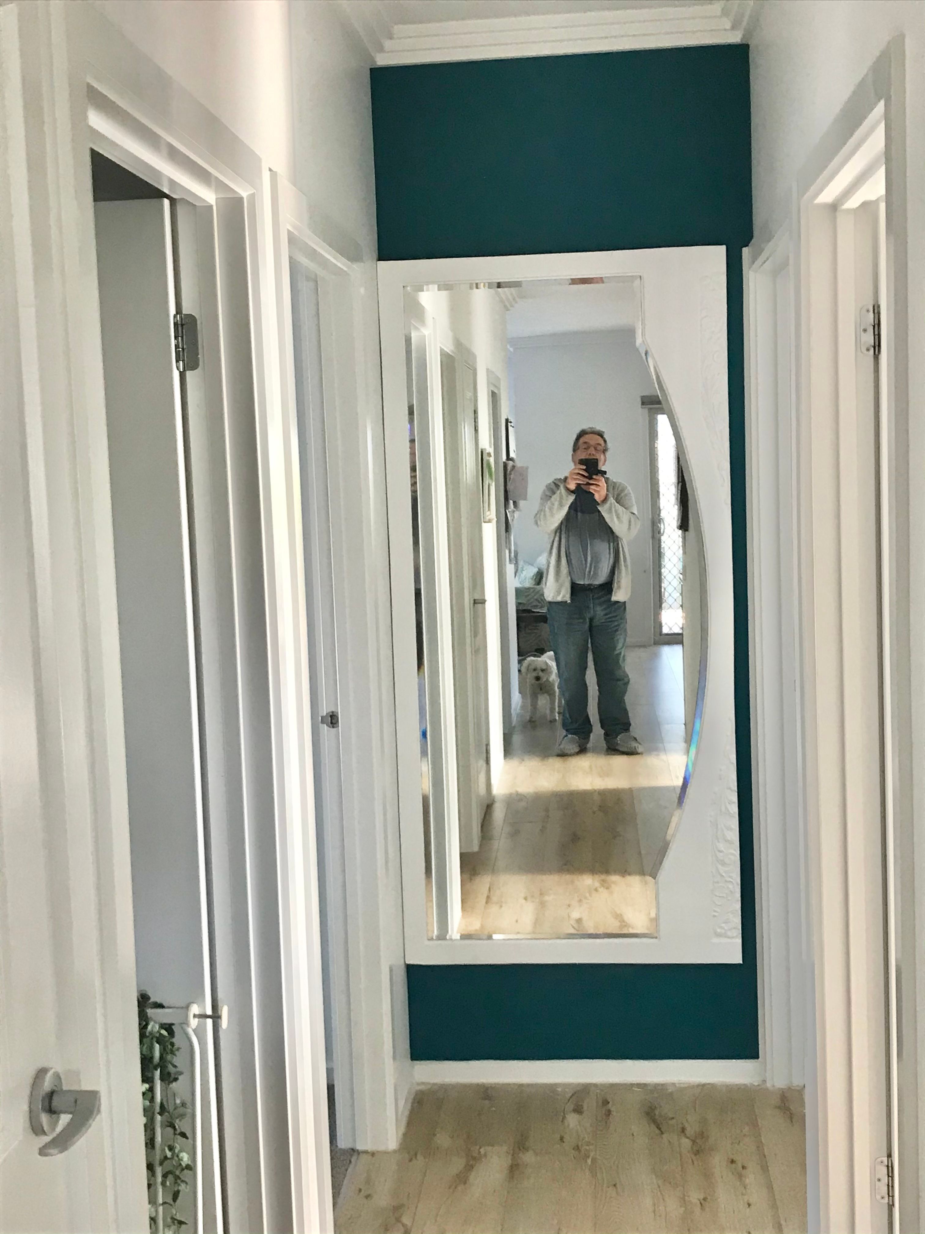 Hallway mirror from old dresser Bunnings community