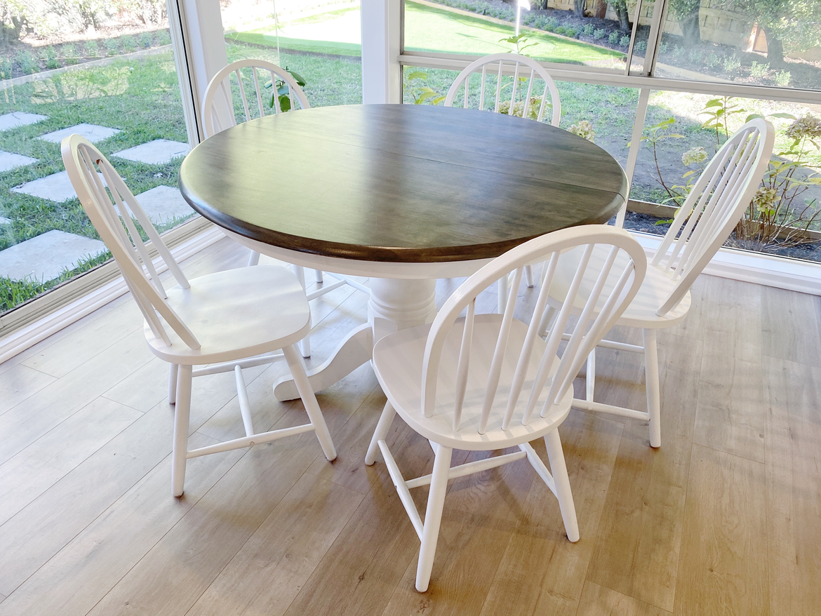 Finished Upcycle Dining Set Project