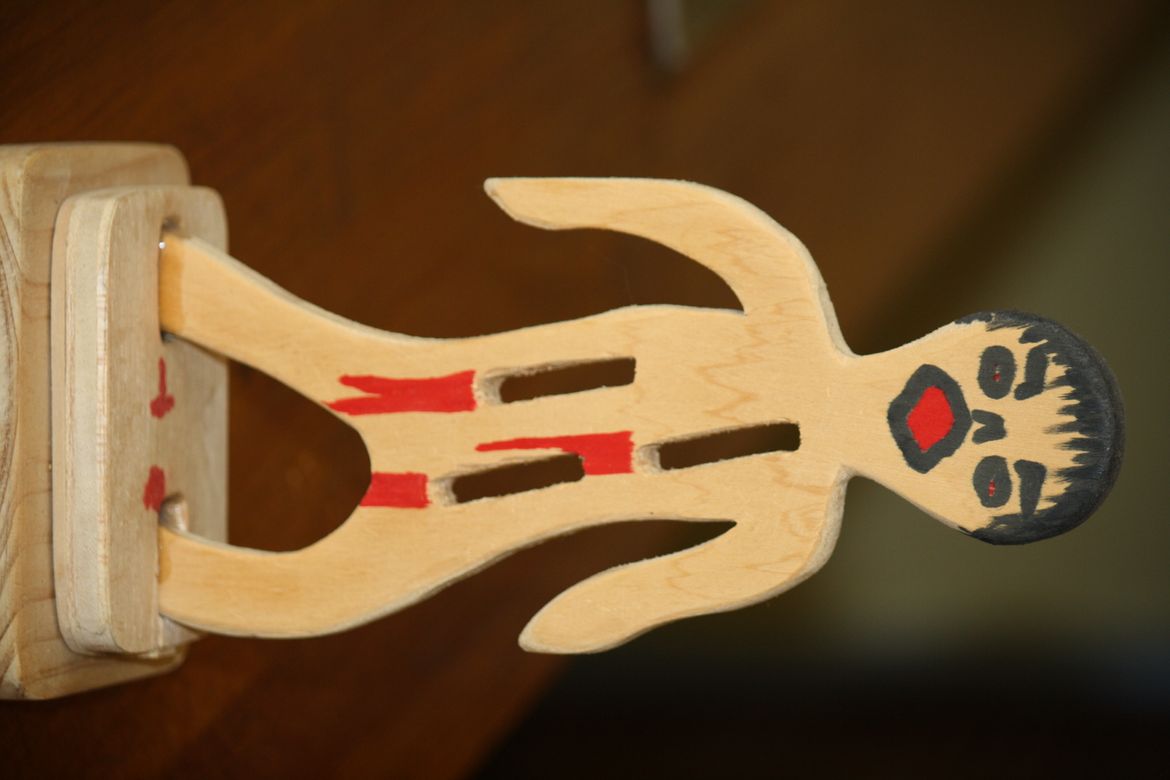 This Little Guy was a Knife Rack . ( But I made the Slots too wide ) .