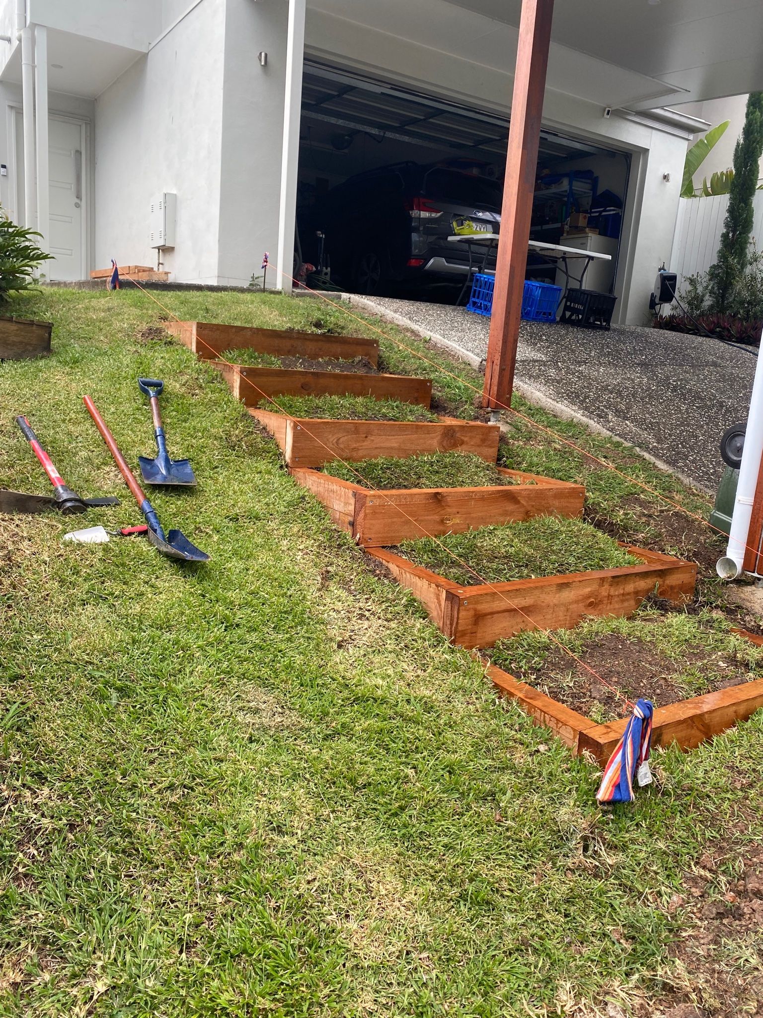 How I made steps for my frontyard Bunnings community