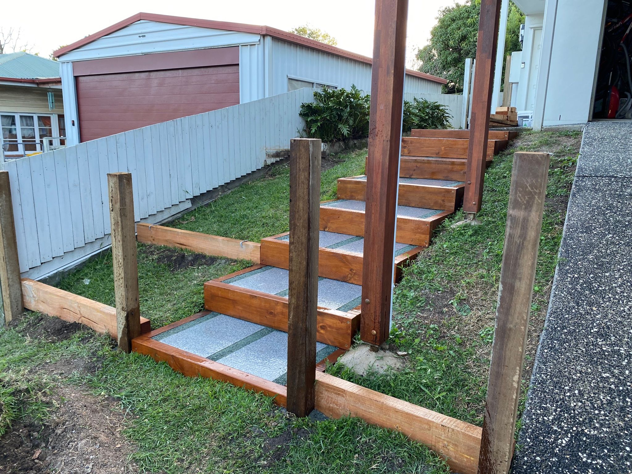 How I made steps for my frontyard Bunnings community