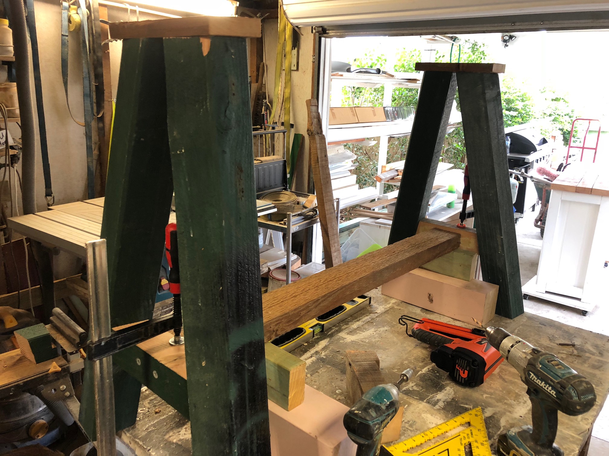 Hall table using recycled timber Bunnings community