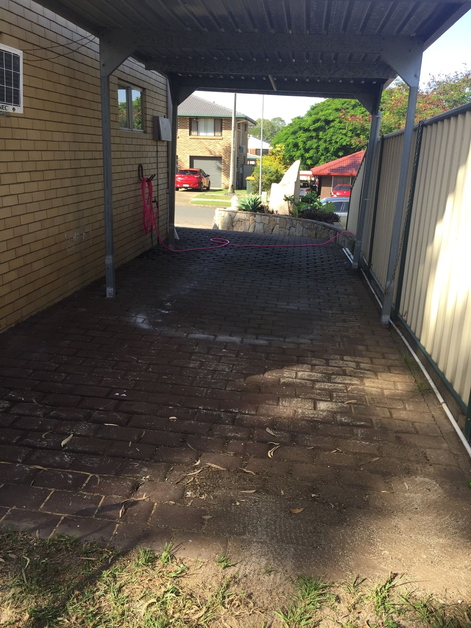 Painted outdoor pavers Bunnings community