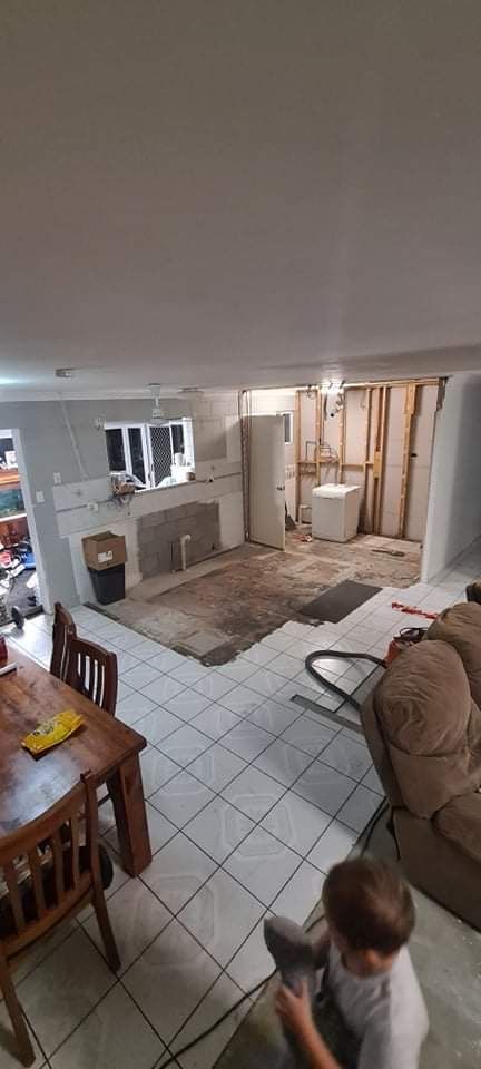 5. Tile Removal has begun