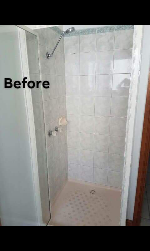 shower before