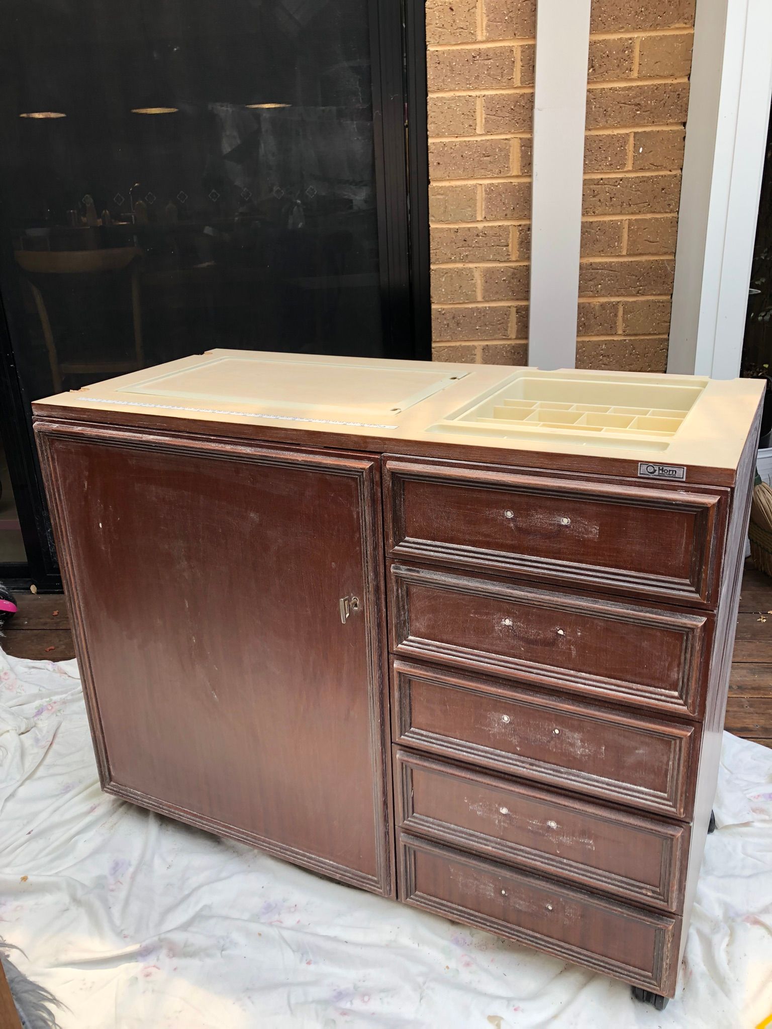 How I gave a sewing table a makeover Bunnings community