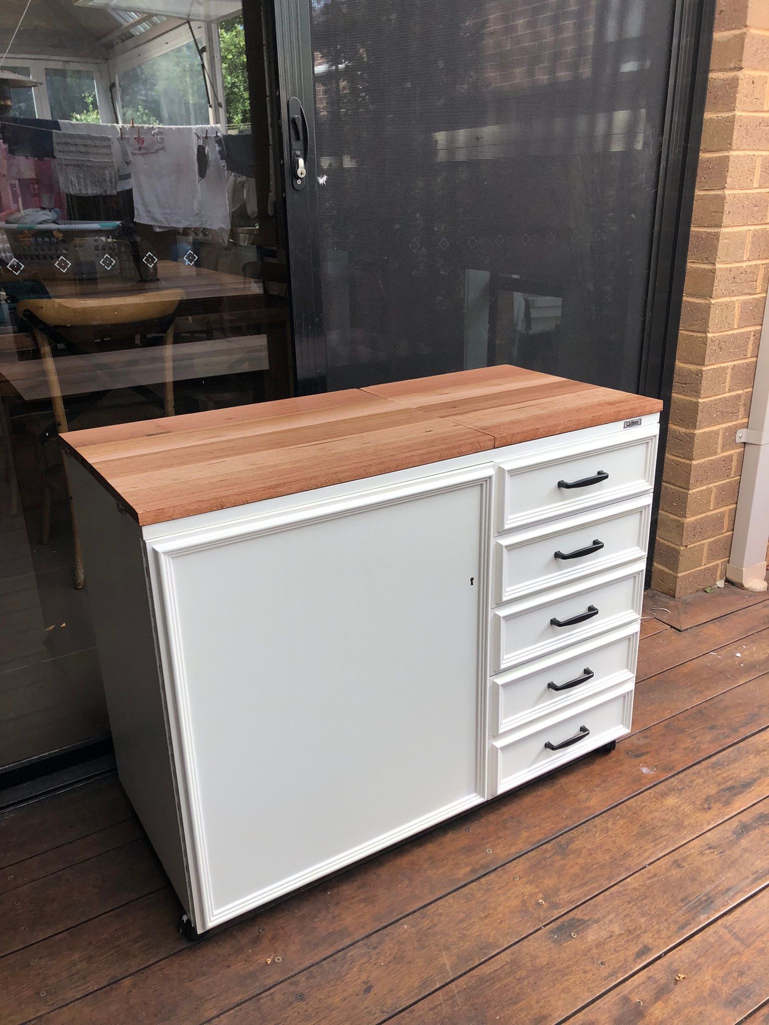 How I gave a sewing table a makeover Bunnings community
