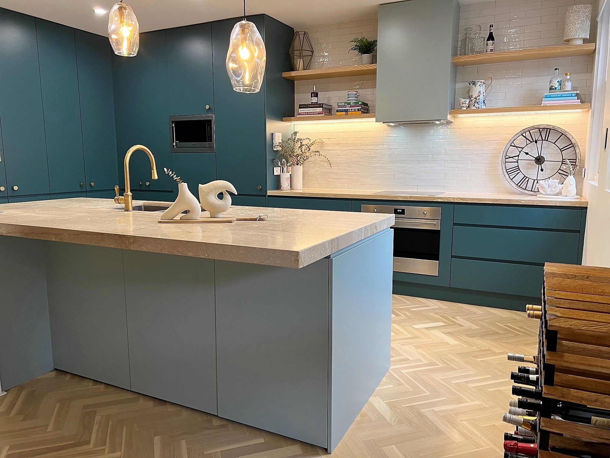 Kitchen refresh using paint and bleached... Bunnings community