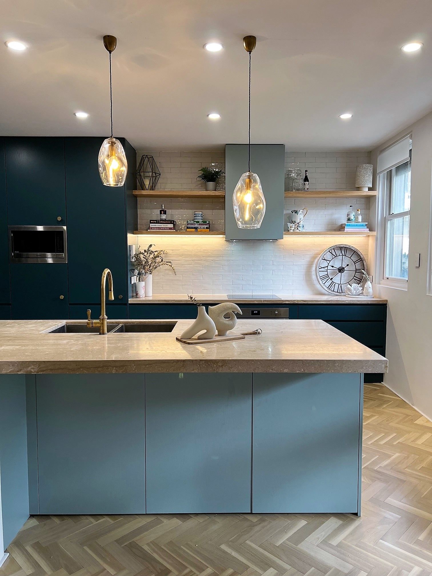 Kitchen refresh using paint and bleached... Bunnings community