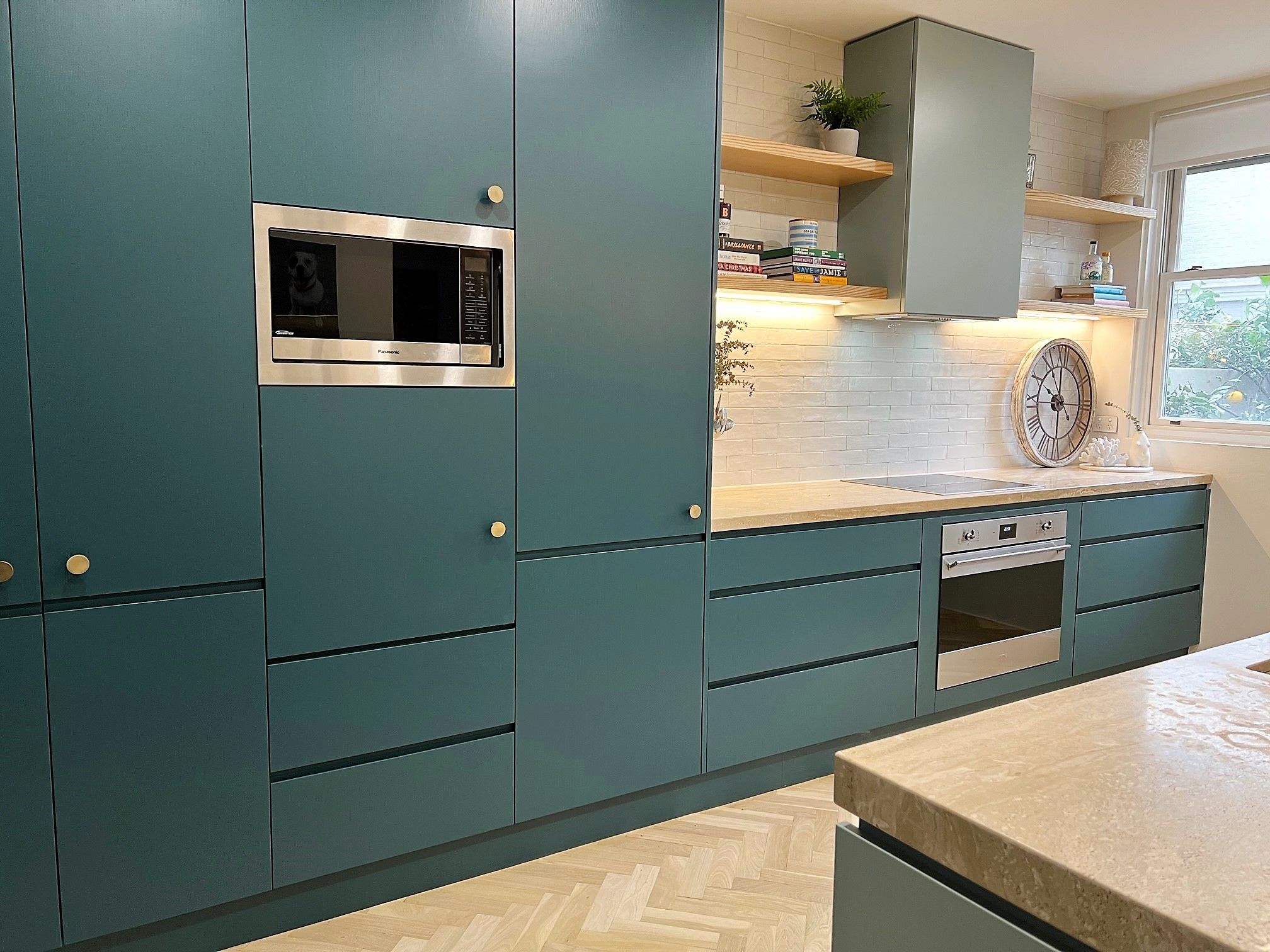 Kitchen refresh using paint and bleached... Bunnings community