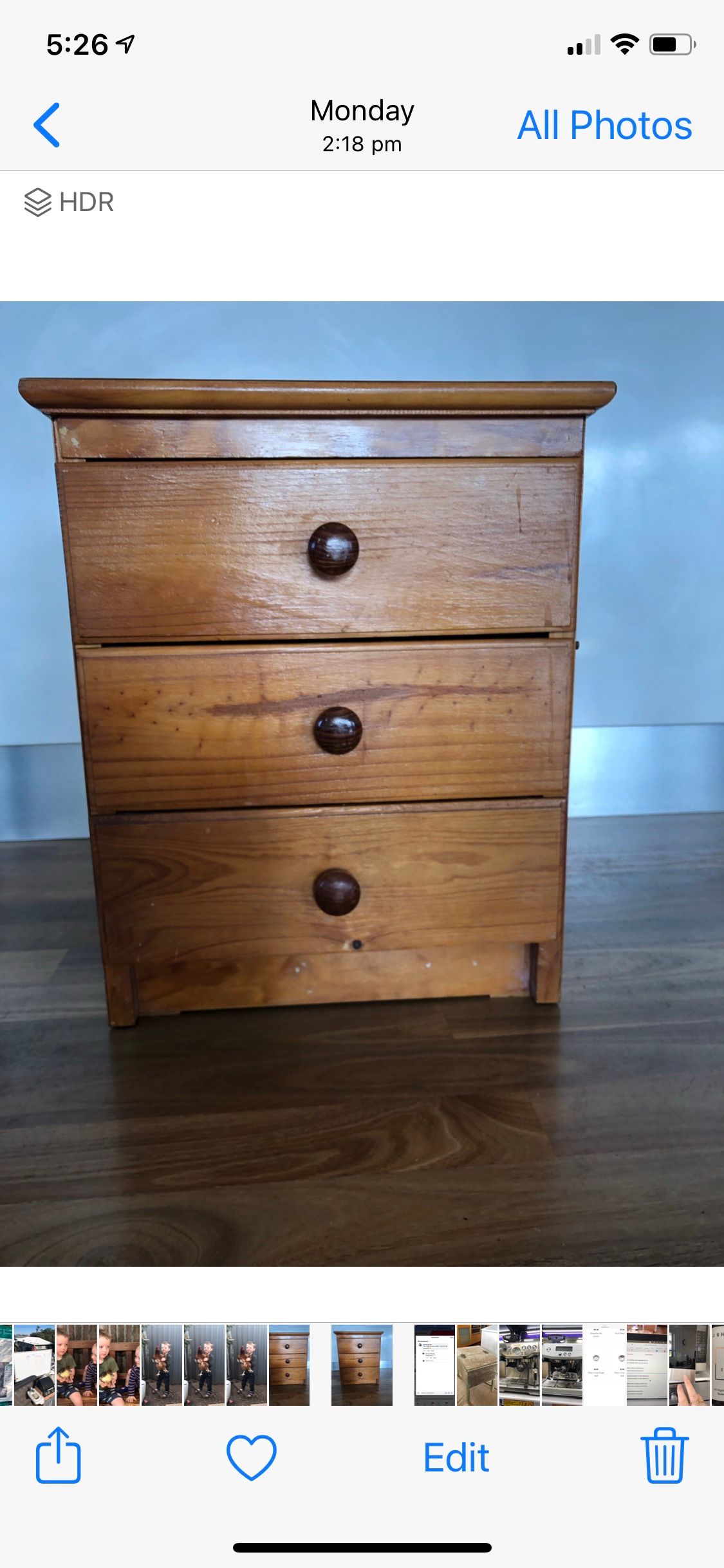 Upcycled bedside tables Bunnings community