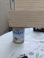 TIP: Use a tin to prop up your project so you can get right in there! Good ol' Nan!