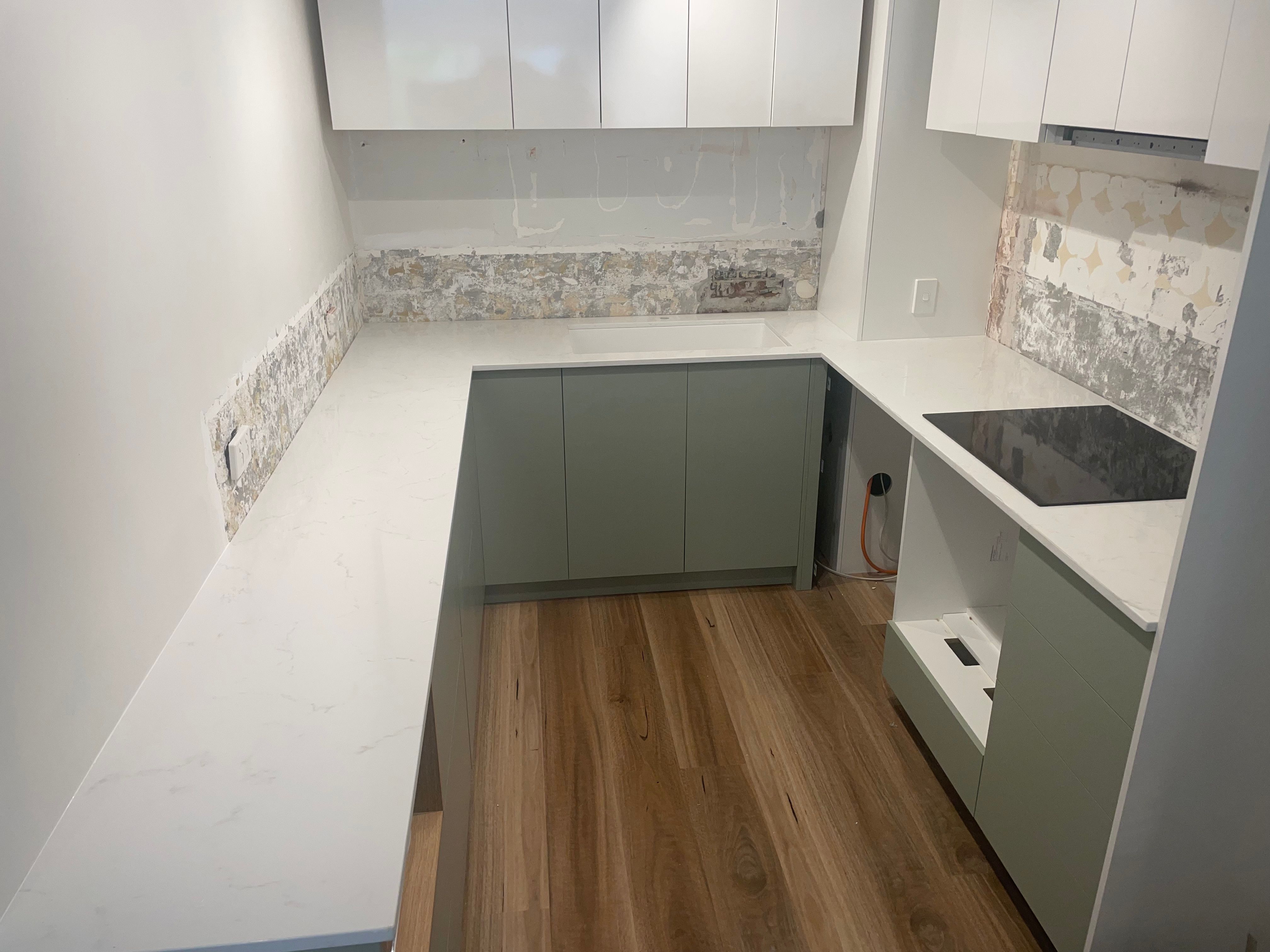 How to prepare wall for tiled splashback... Bunnings community