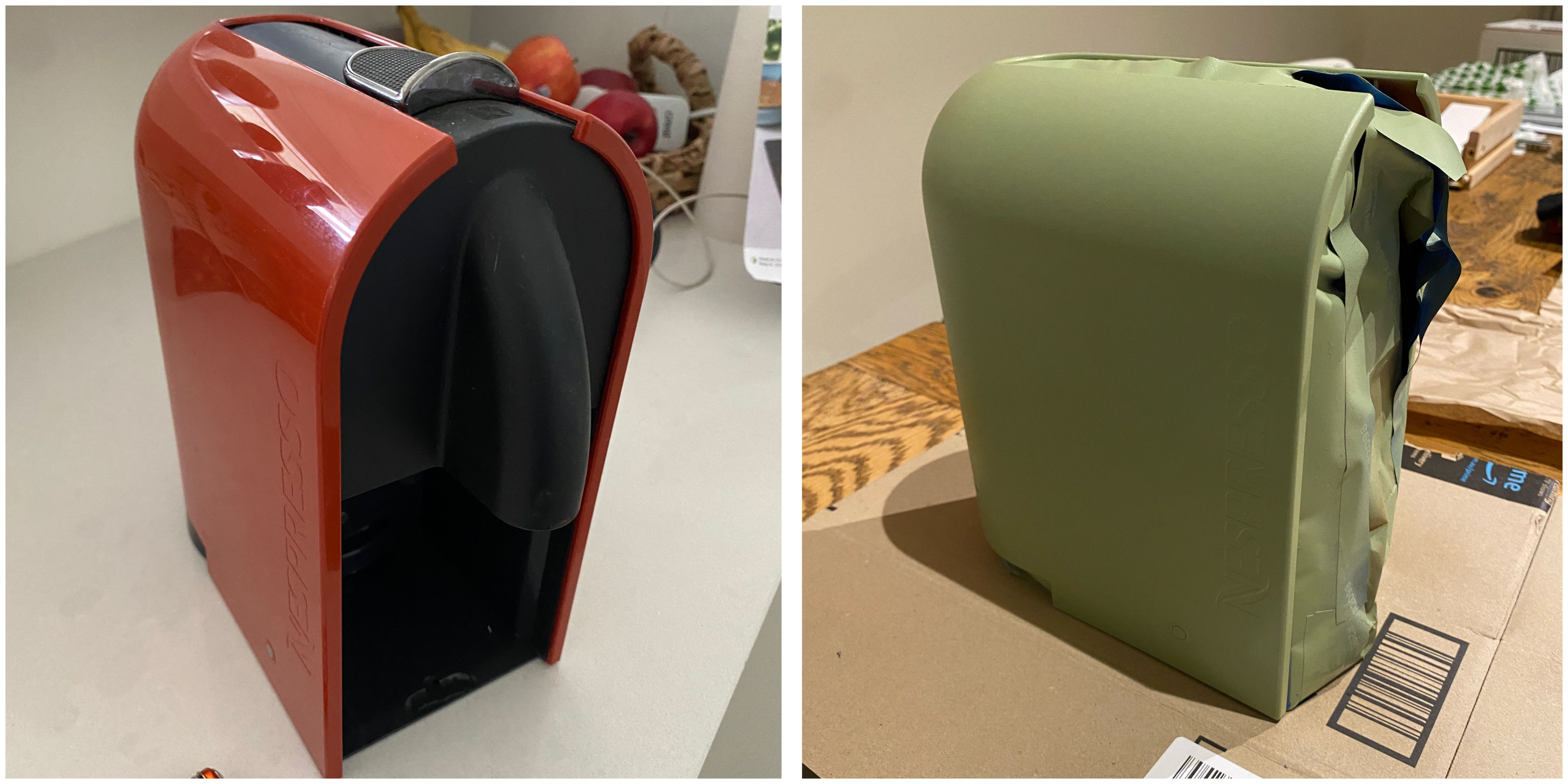 Custom coloured coffee machine using spr... Bunnings community