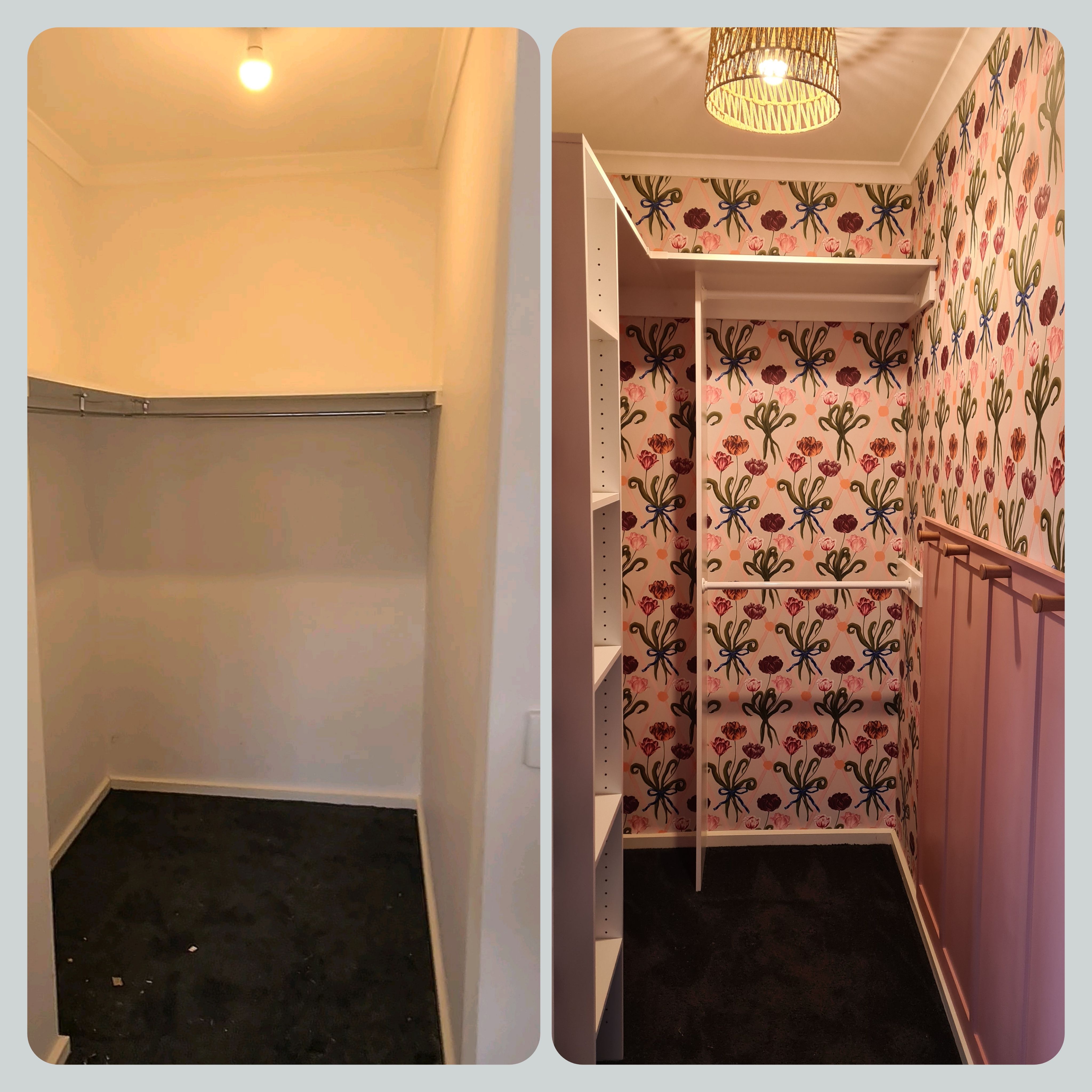 Walkin wardrobe transformation Bunnings community