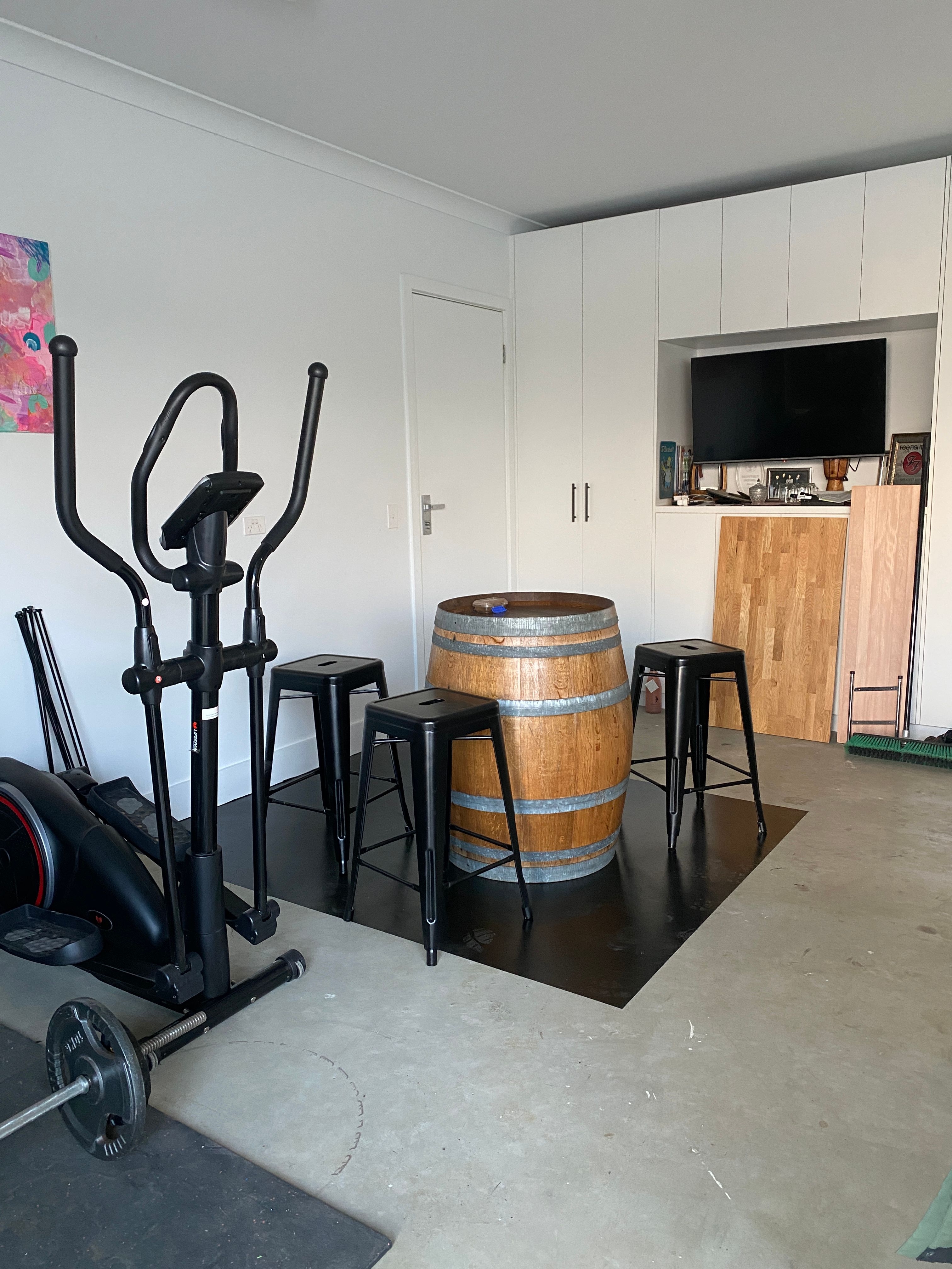 Wine barrel upcycle Bunnings community