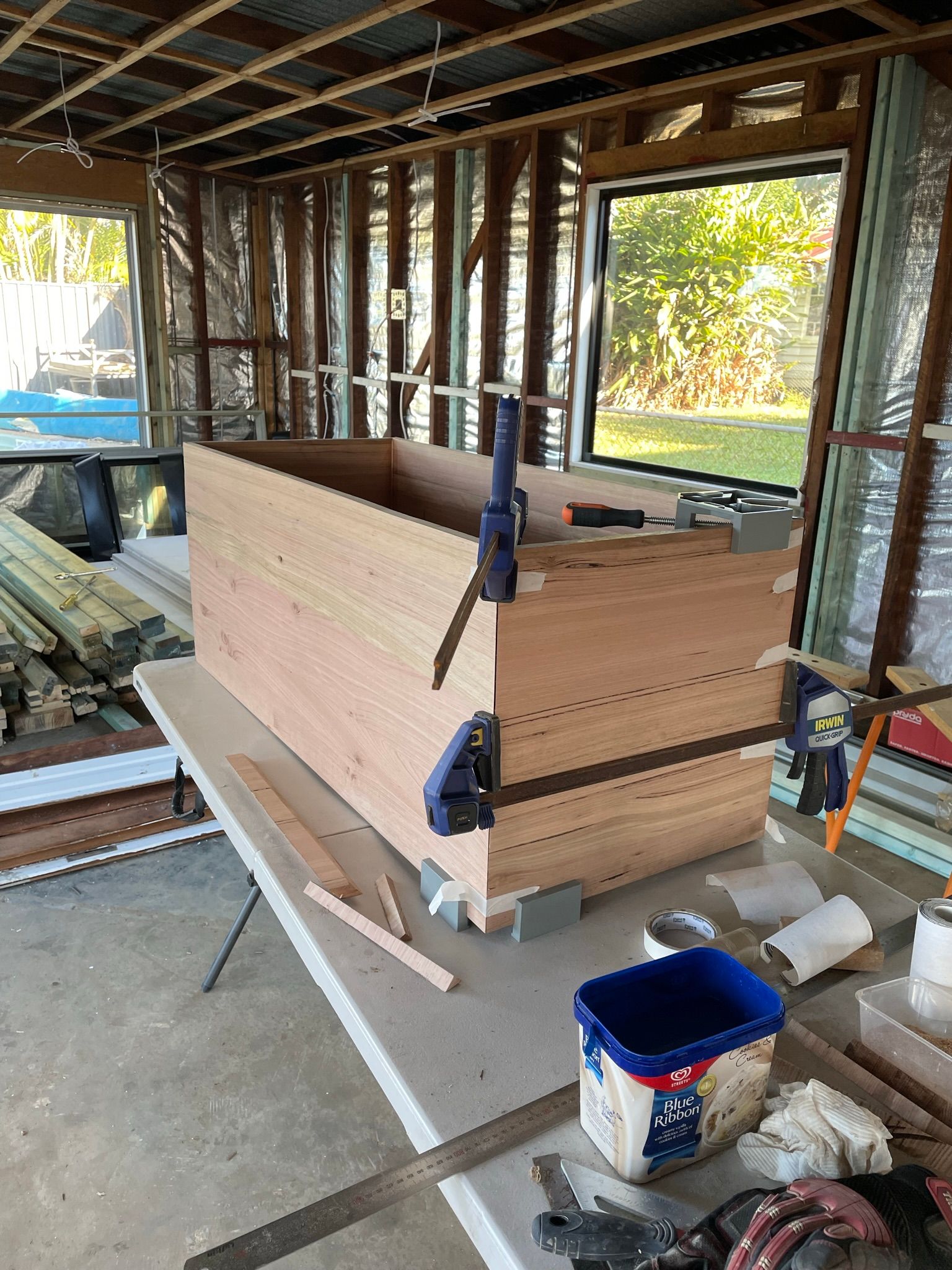 Tasmanian Oak bathroom vanity Bunnings community