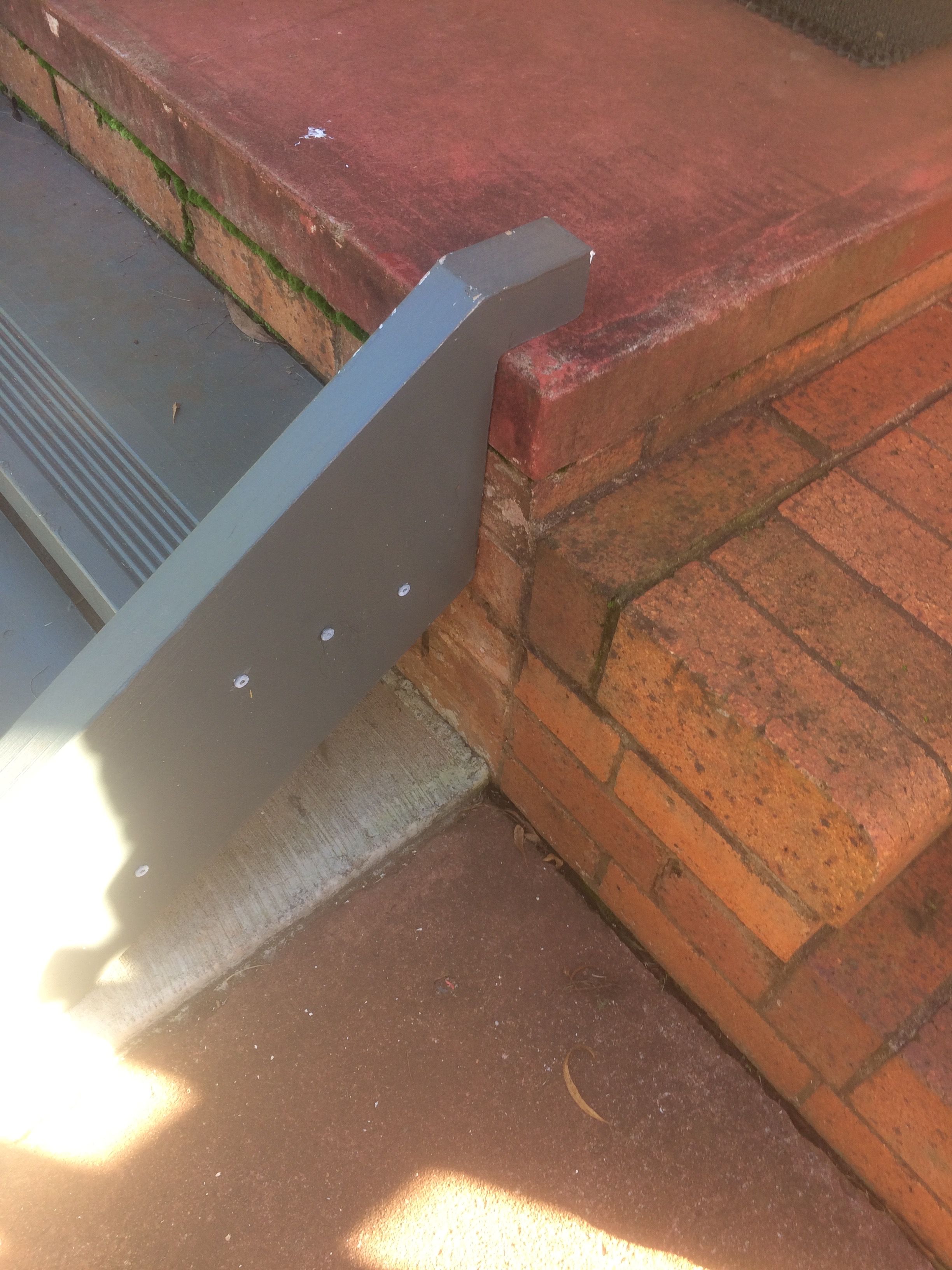 How do I make a hand rail for back steps... Bunnings community