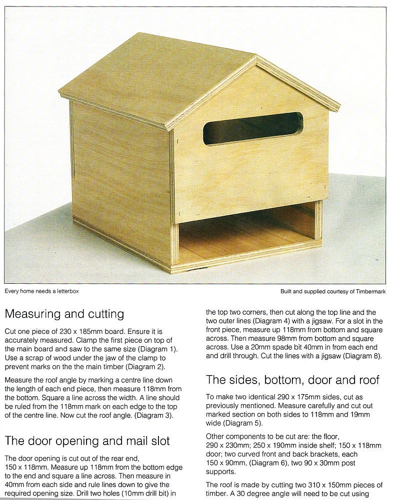 How to build a standard wooden letterbox Bunnings community