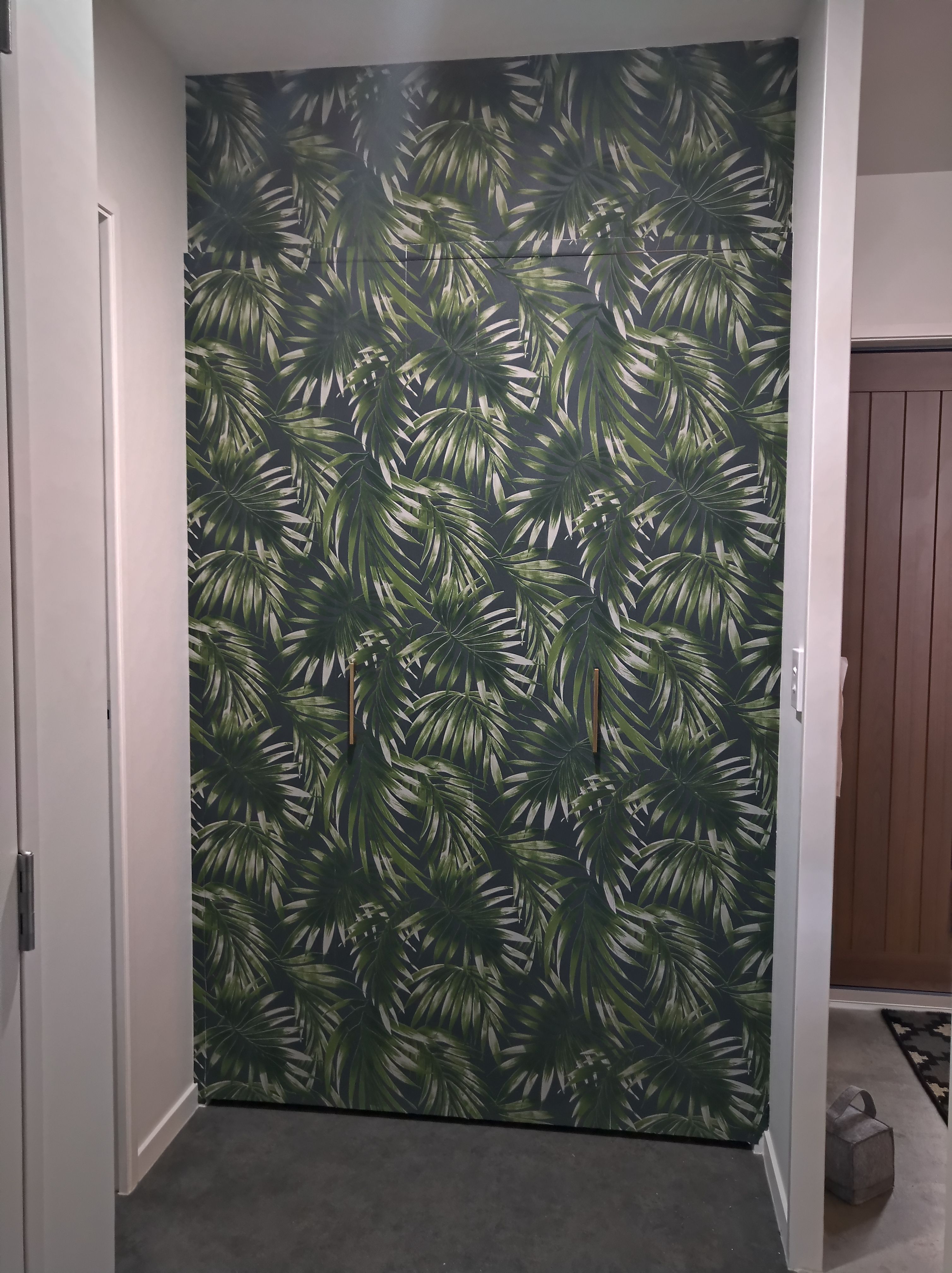 Wallpapered bifold doors Bunnings community