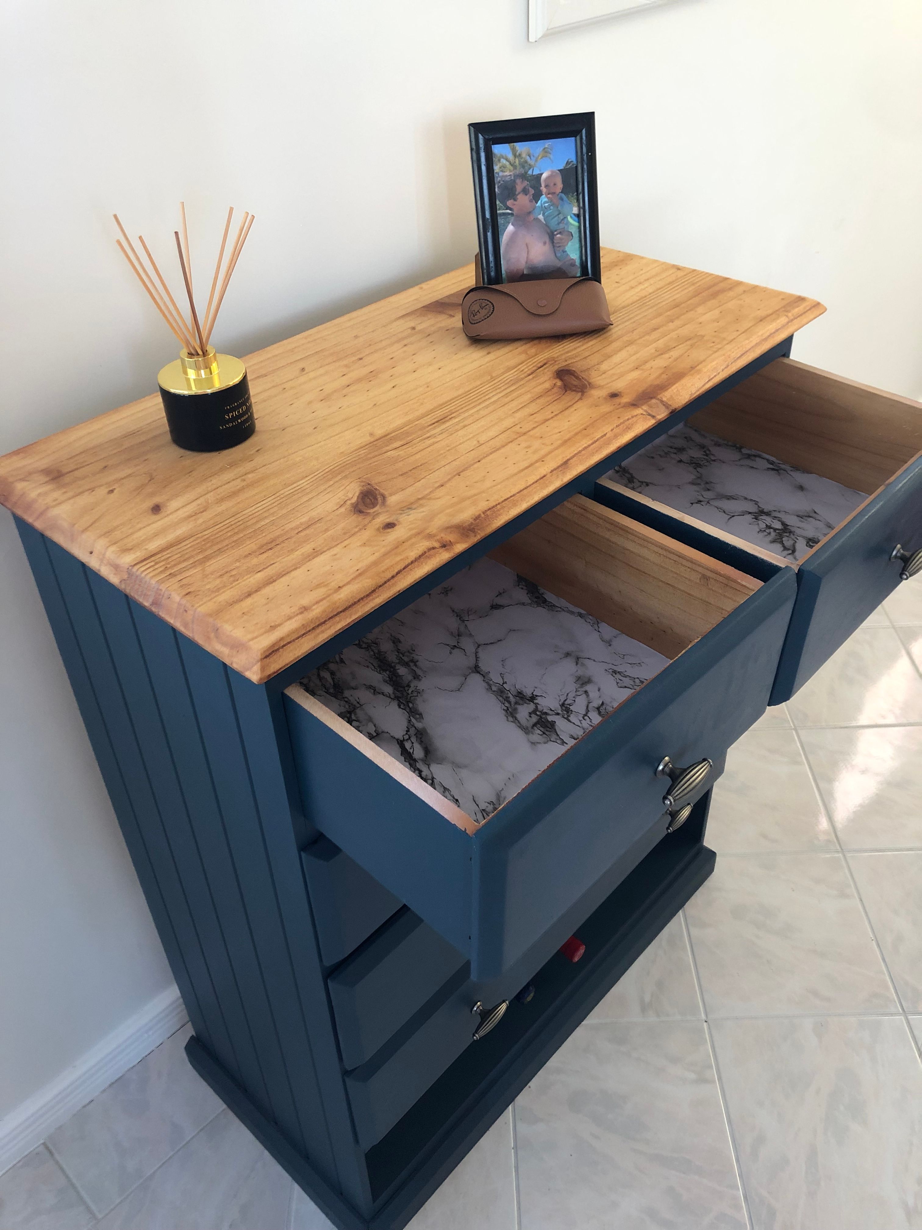 Upcycled chest of drawers Bunnings community