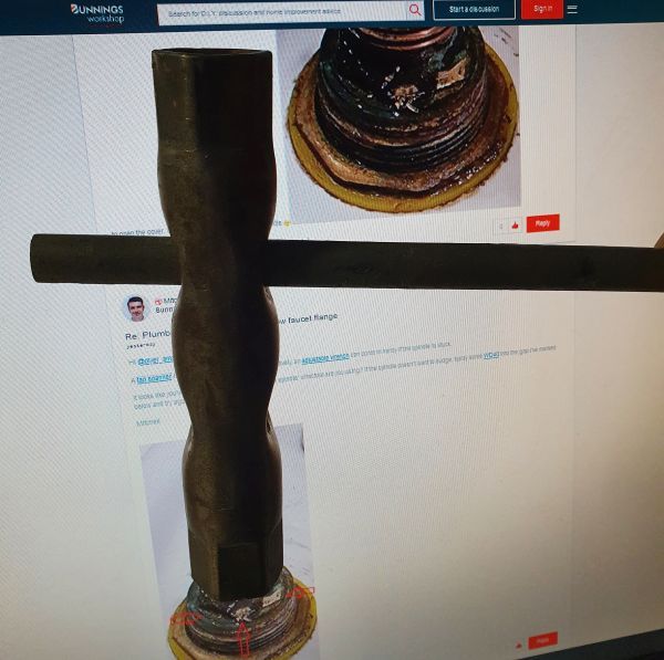 Plumbing issue unable to unscrew fauce... Bunnings community