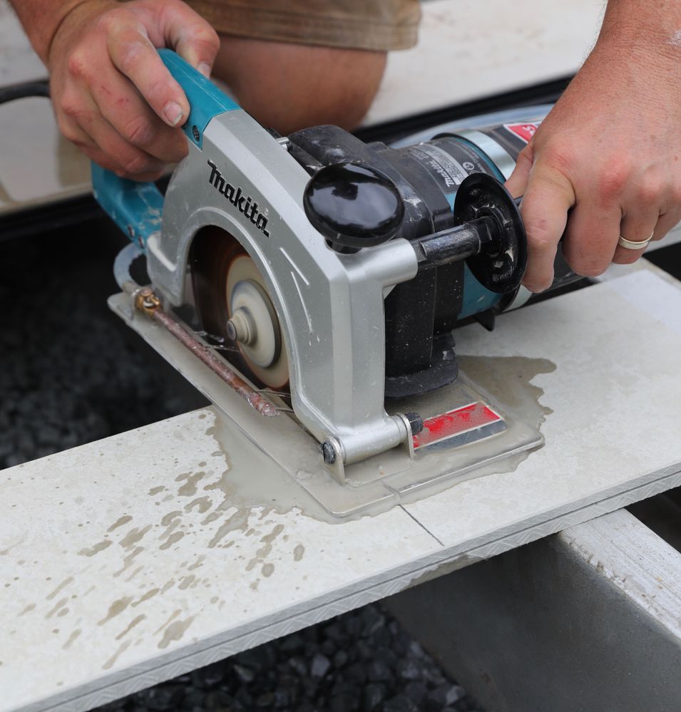 Wet saws are the only safe way to cut thicker materials
