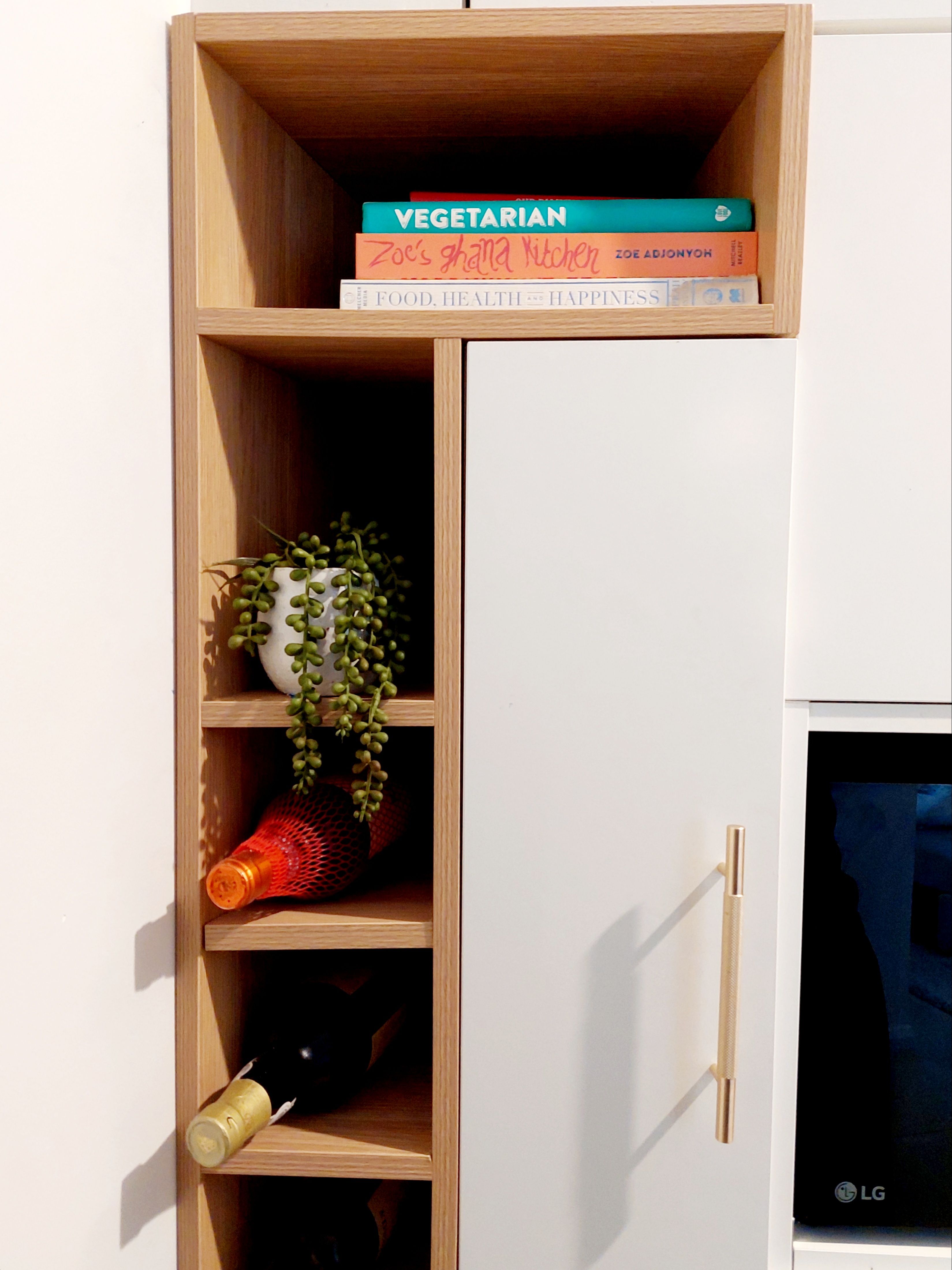 Custom builtin timber winerack Bunnings community