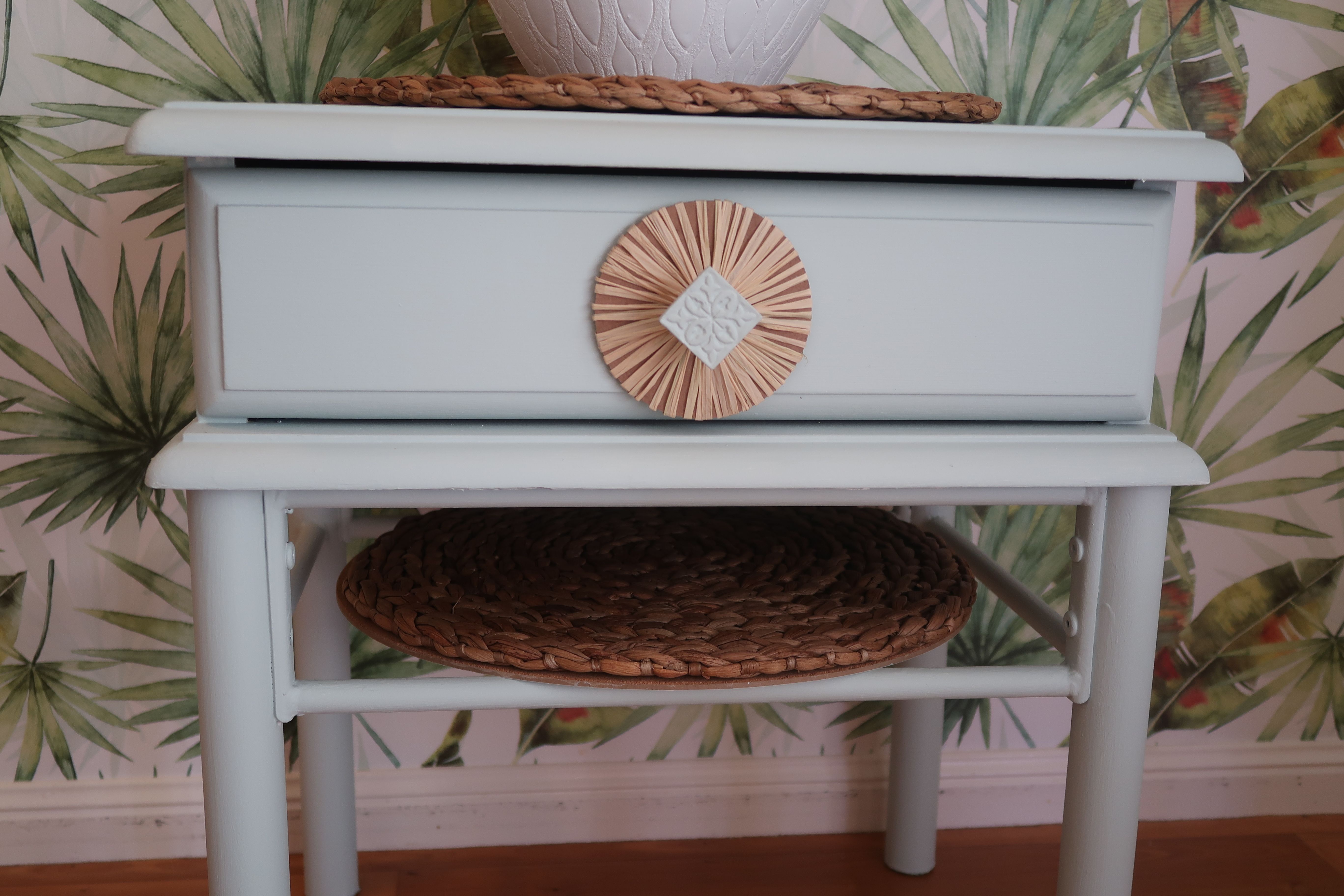 Bedside table upcycle using D.I.Y. chalk... Bunnings community