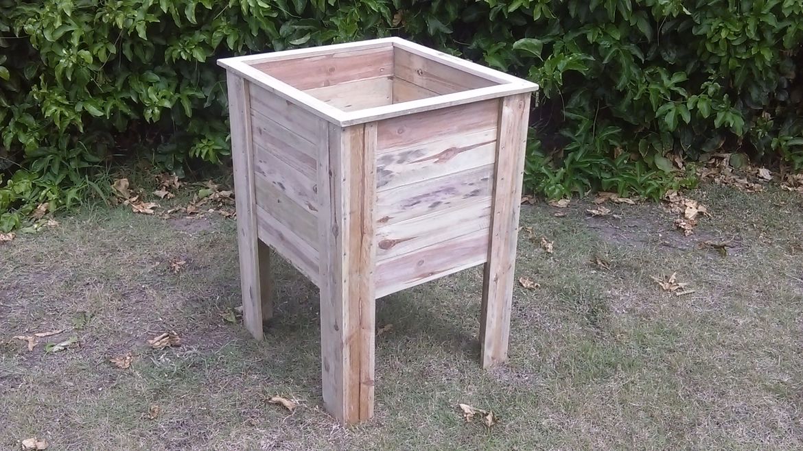 Planter Box Made From Bunnings Fence, Wooden Plant Boxes Bunnings