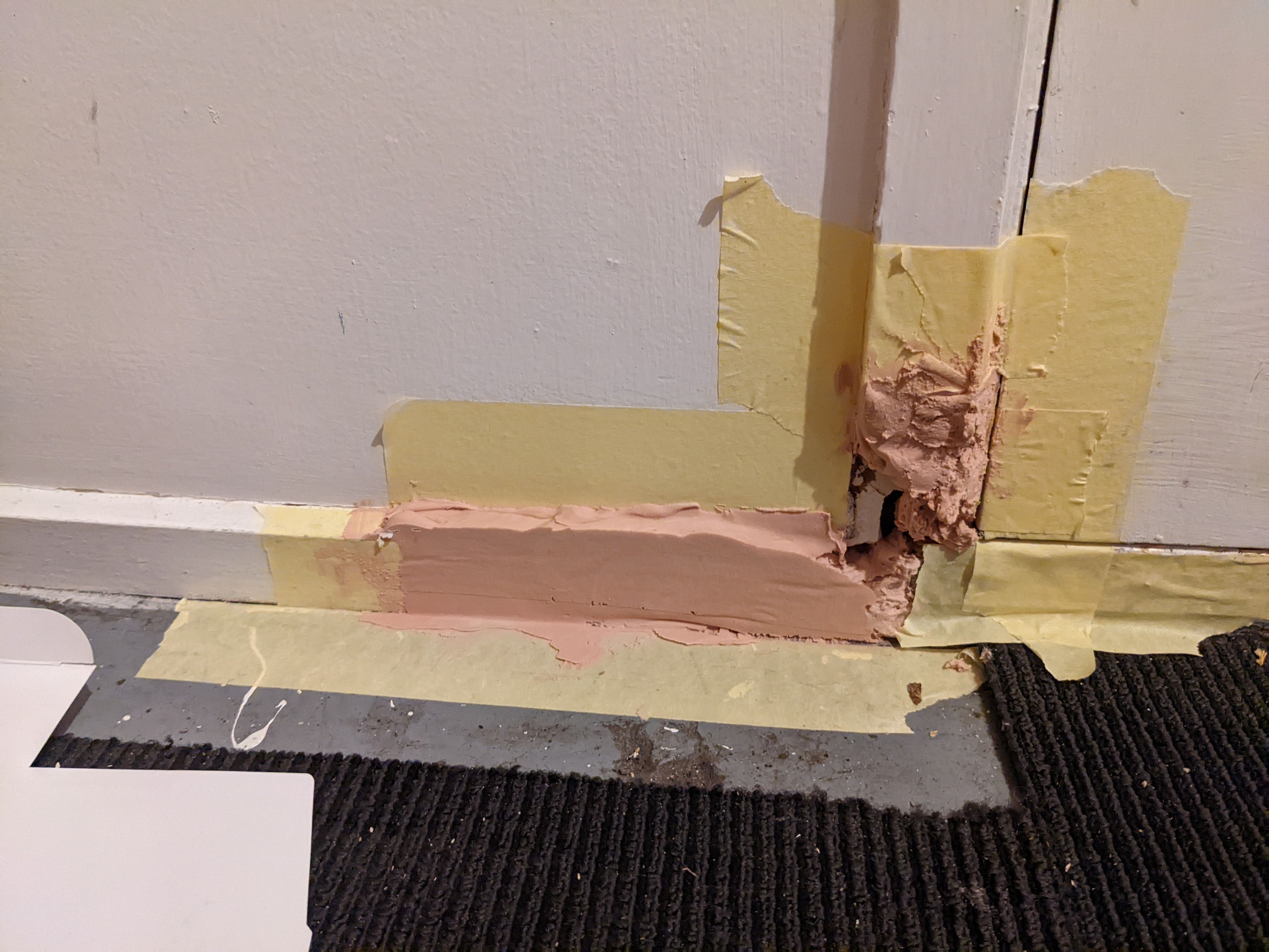 Rot in skirting board, door frame, stud.... Bunnings community