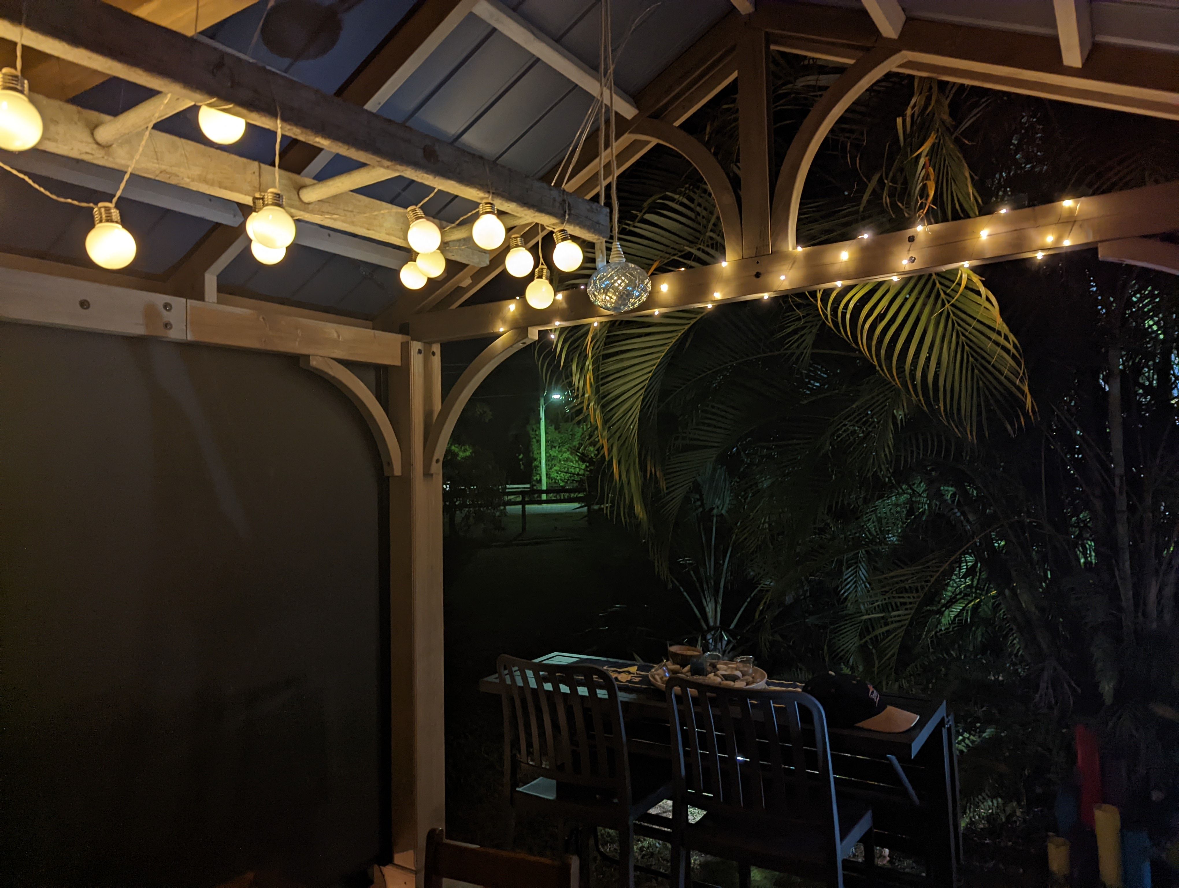 Timber gazebo with folding bar table Bunnings community