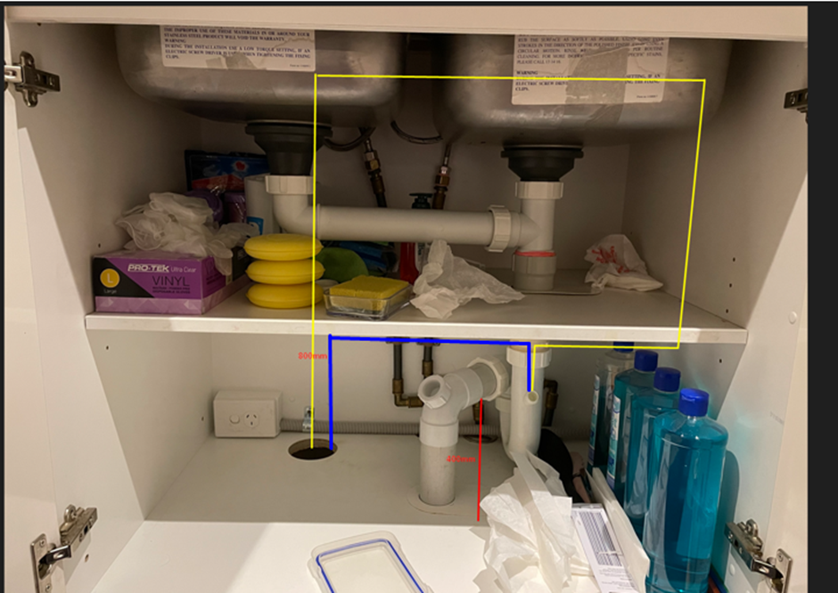 Dishwasher inlet installation Drain ho... Bunnings community