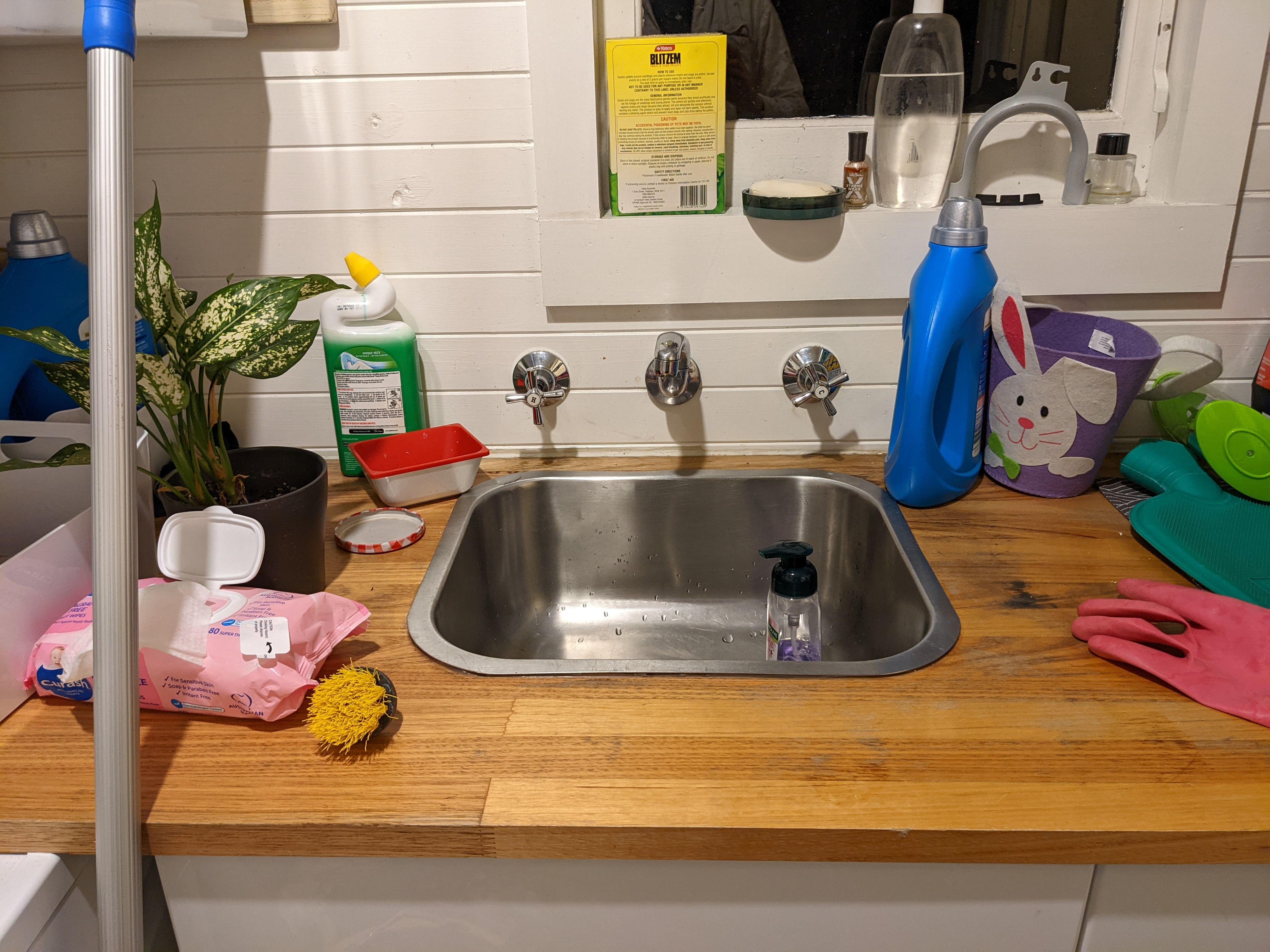 Hose in laundry sink for extra cleaning Bunnings community
