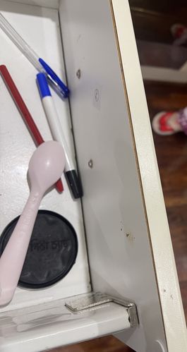 after putting glue on