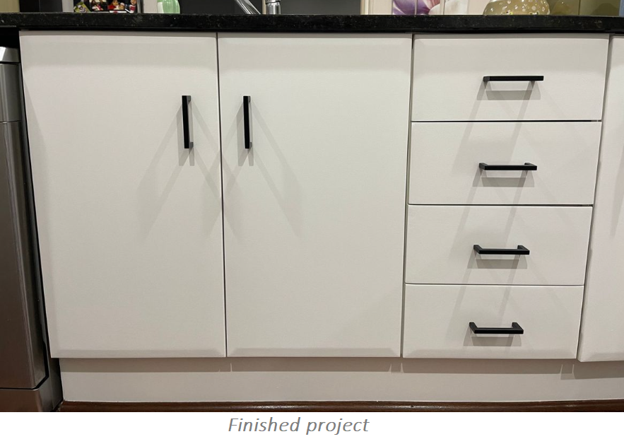Solved How to paint vinyl wrap kitchen Bunnings community