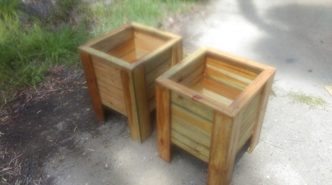 Planter boxes. Bunnings community