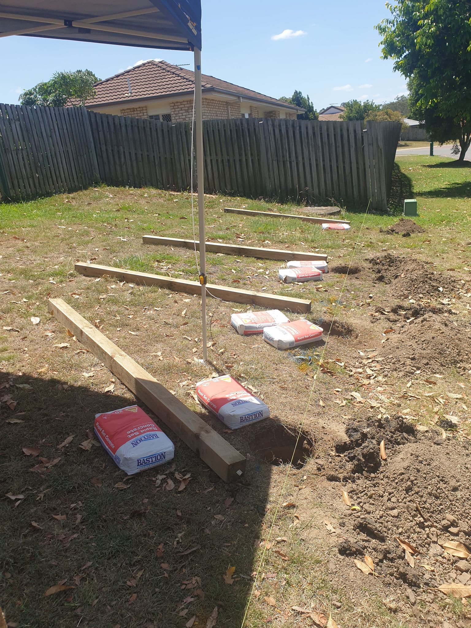 Our new 1.6K front fence Bunnings community