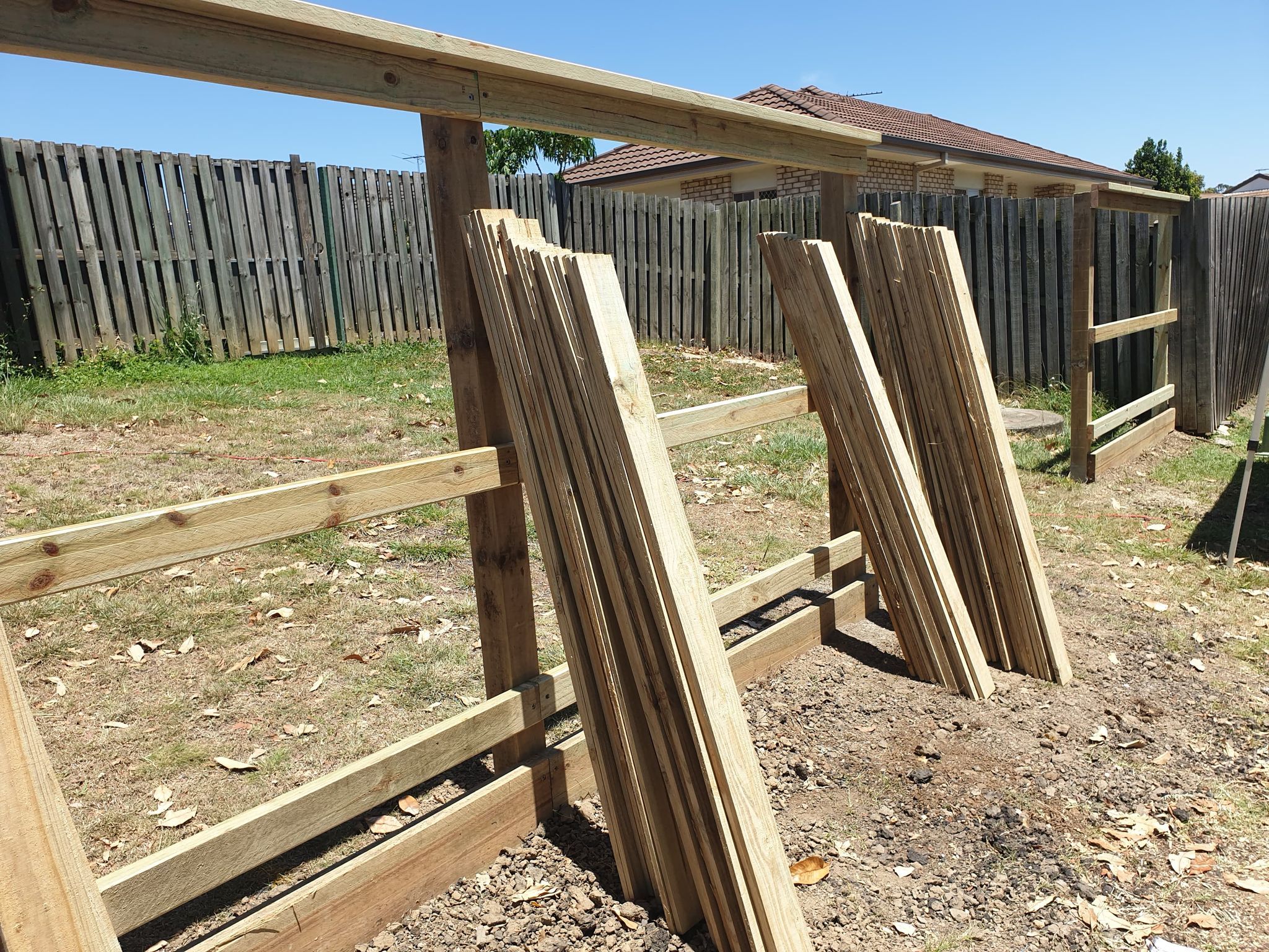 Our new 1.6K front fence Bunnings community