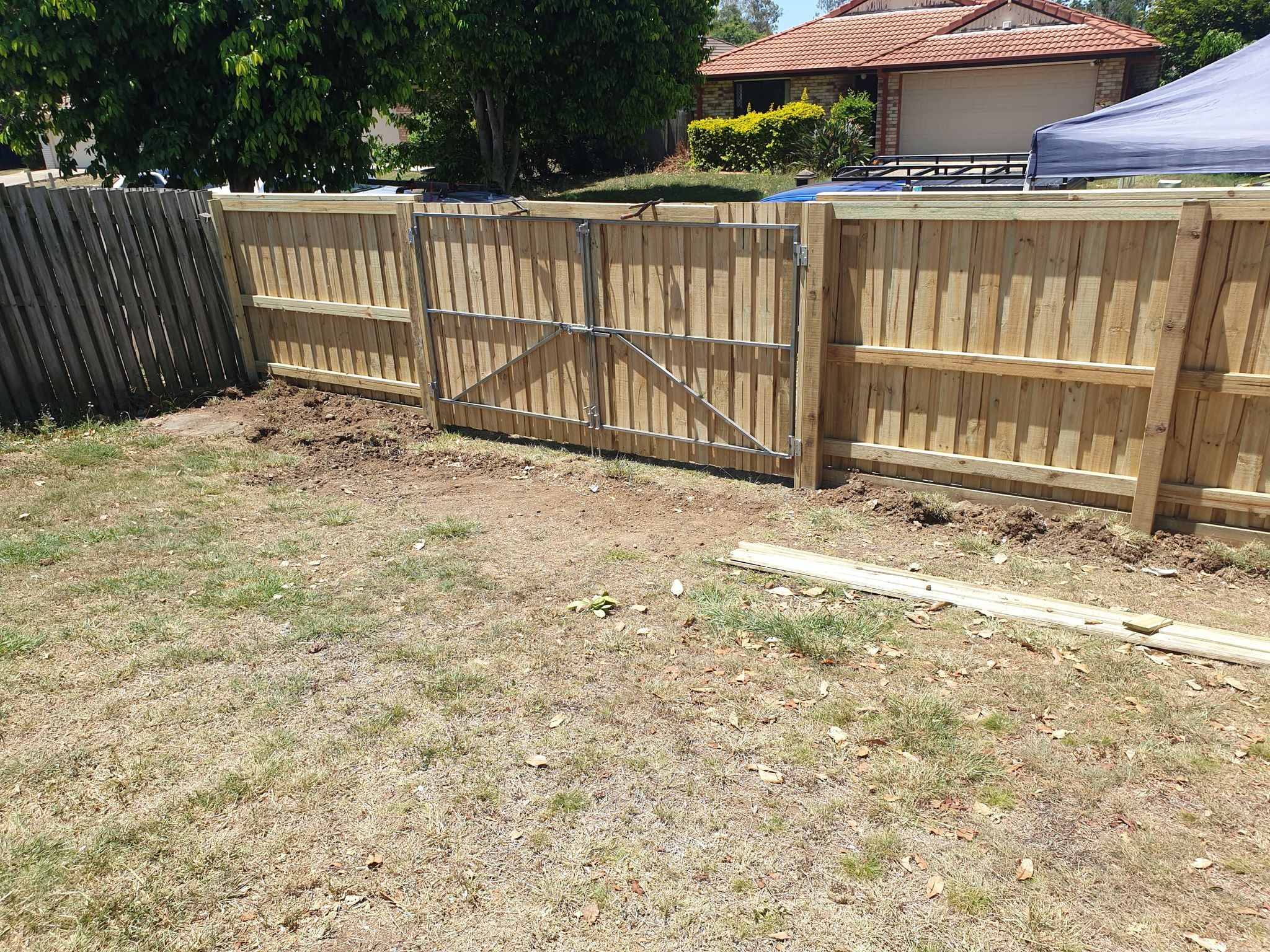 Our new 1.6K front fence Bunnings community