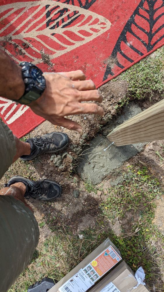 Concrete got everywhere...