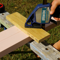 Clamp materials down while cutting.