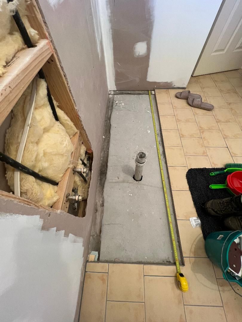 How to tile uneven height laundry floor? Bunnings community