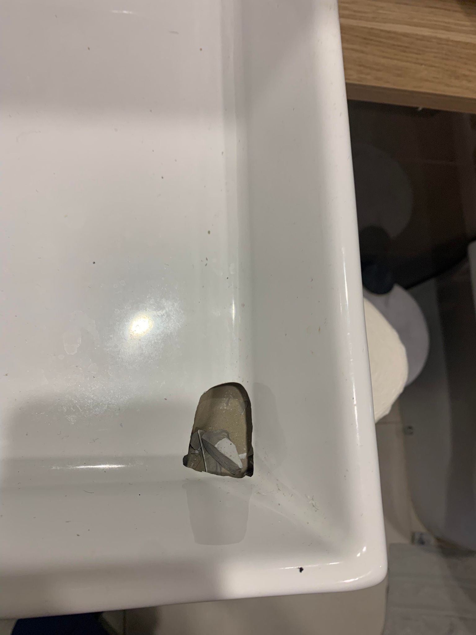 How to repair cracked ceramic basin? Bunnings community