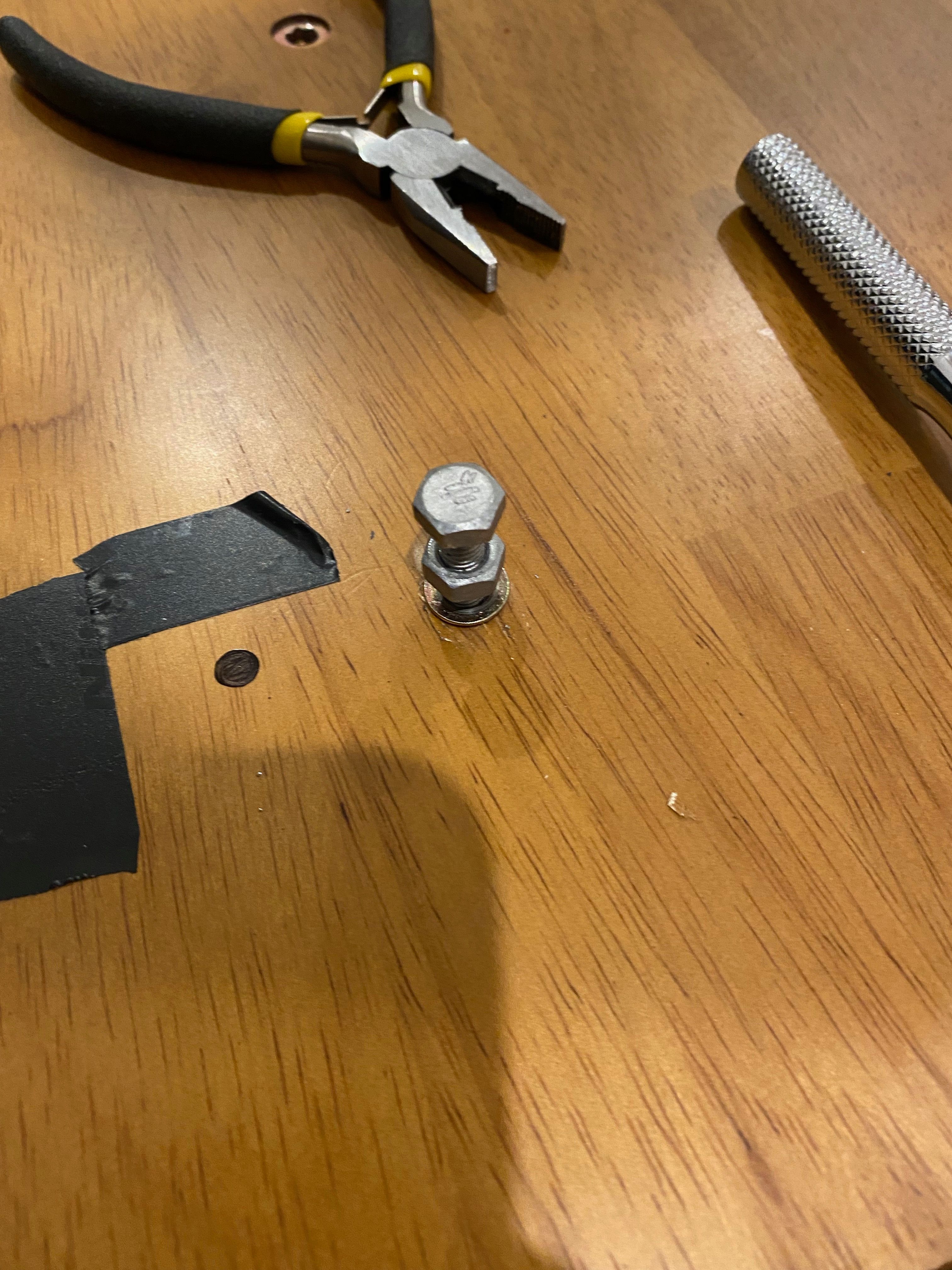 How to drill screw inserts in D.I.Y. tab... Bunnings community