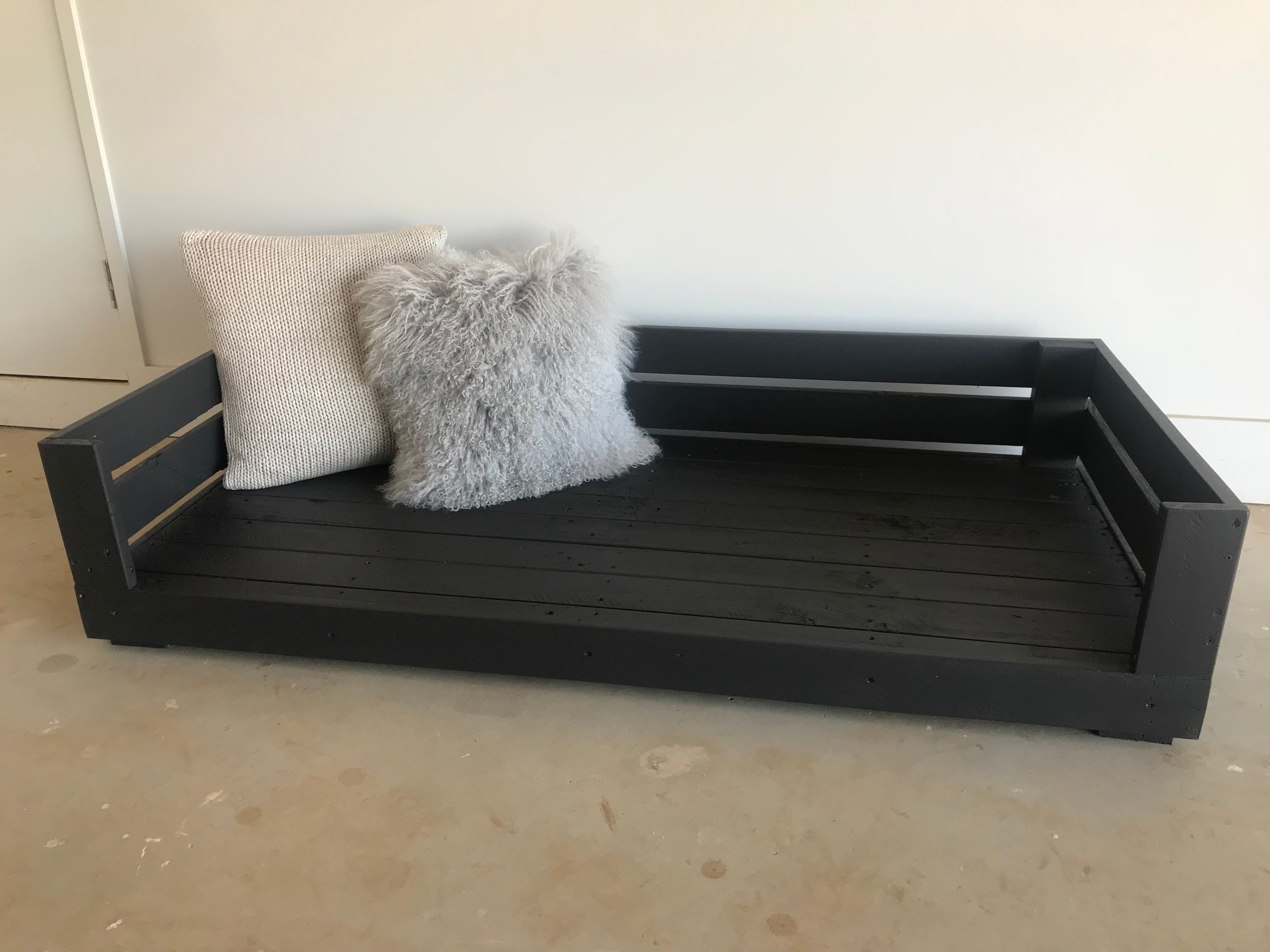 Double dog bed frame made from recycled Bunnings community