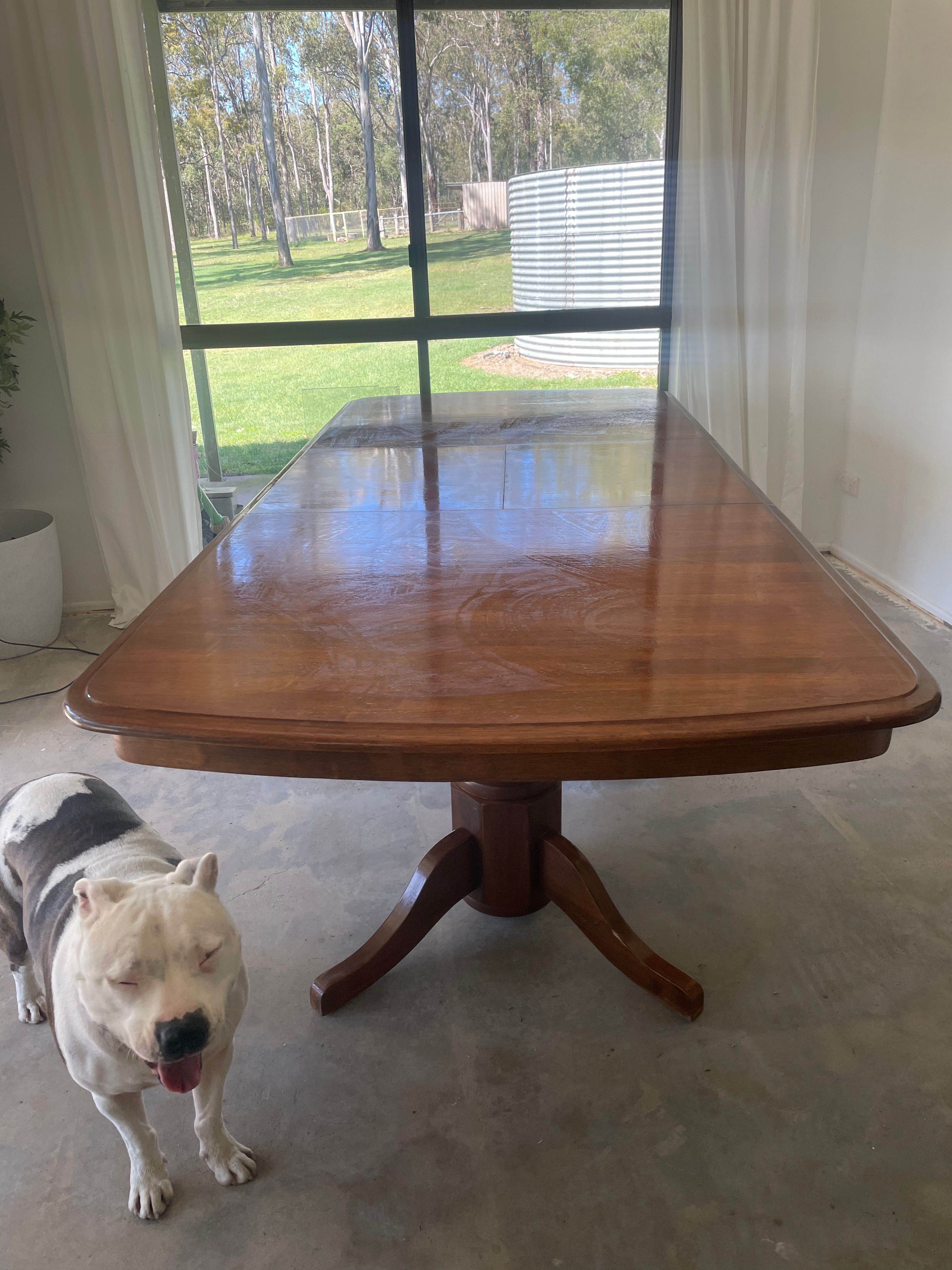 Dining table upcycle Bunnings community