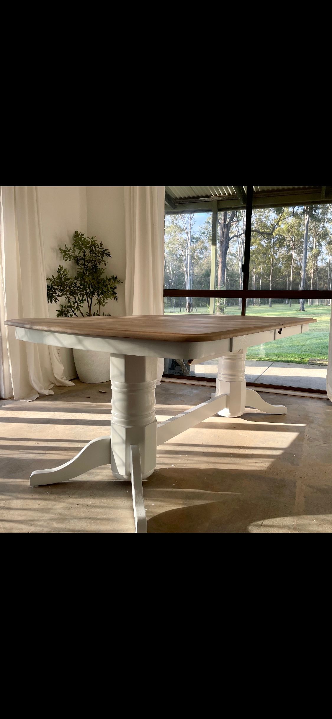 Dining table upcycle Bunnings community